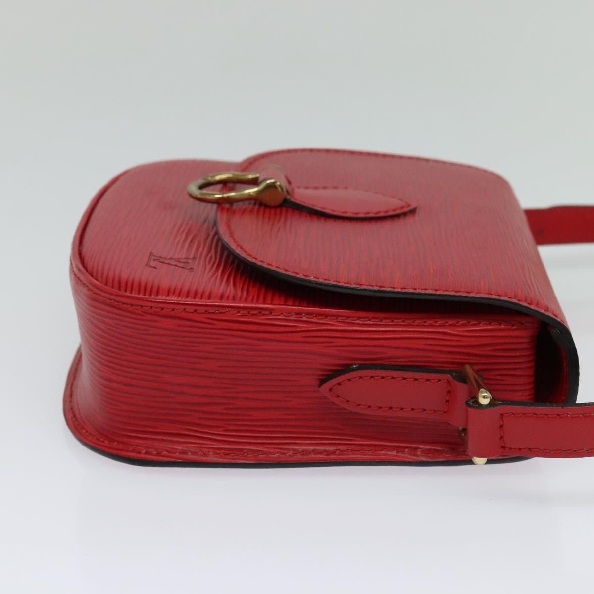 Louis Vuitton Saint Cloud Red Leather Shoulder Bag (Pre-Owned) Size ONE SIZE - 3 Thumbnail