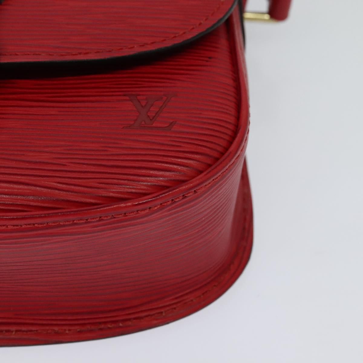 Louis Vuitton Saint Cloud Red Leather Shoulder Bag (Pre-Owned) Size ONE SIZE - 7 Thumbnail
