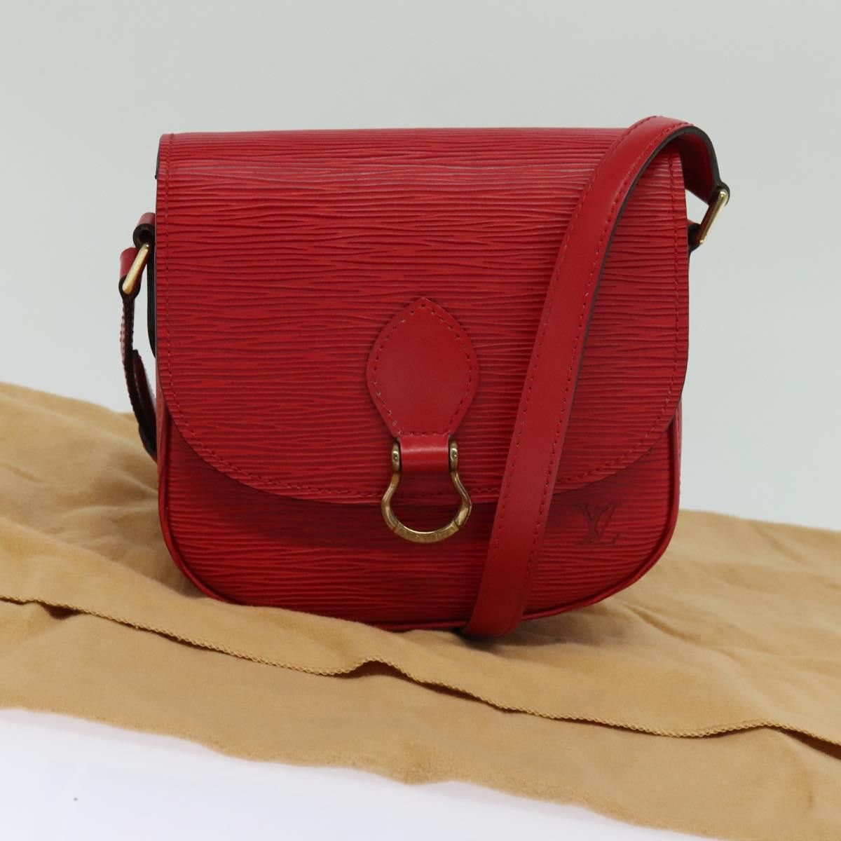 Louis Vuitton Saint Cloud Red Leather Shoulder Bag (Pre-Owned) Size ONE SIZE - 16 Thumbnail
