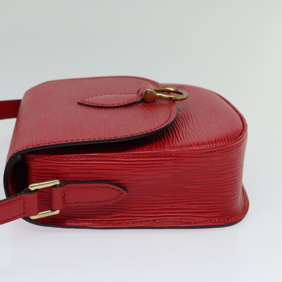 Louis Vuitton Saint Cloud Red Leather Shoulder Bag (Pre-Owned) Size ONE SIZE - 4 Thumbnail