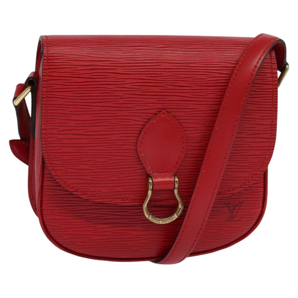Louis Vuitton Saint Cloud Red Leather Shoulder Bag (Pre-Owned) Size ONE SIZE - 18 Thumbnail