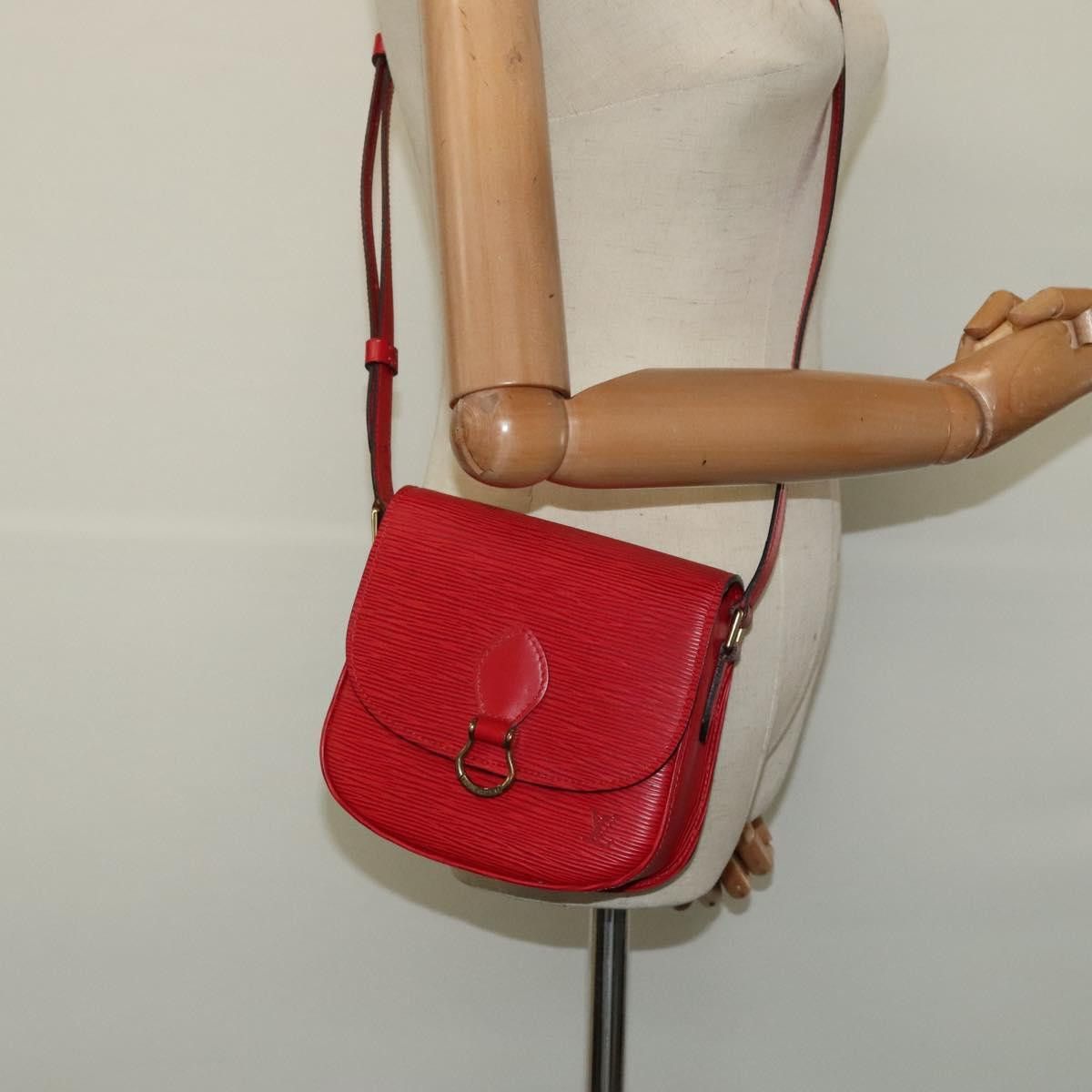 Louis Vuitton Saint Cloud Red Leather Shoulder Bag (Pre-Owned) Size ONE SIZE - 17 Thumbnail