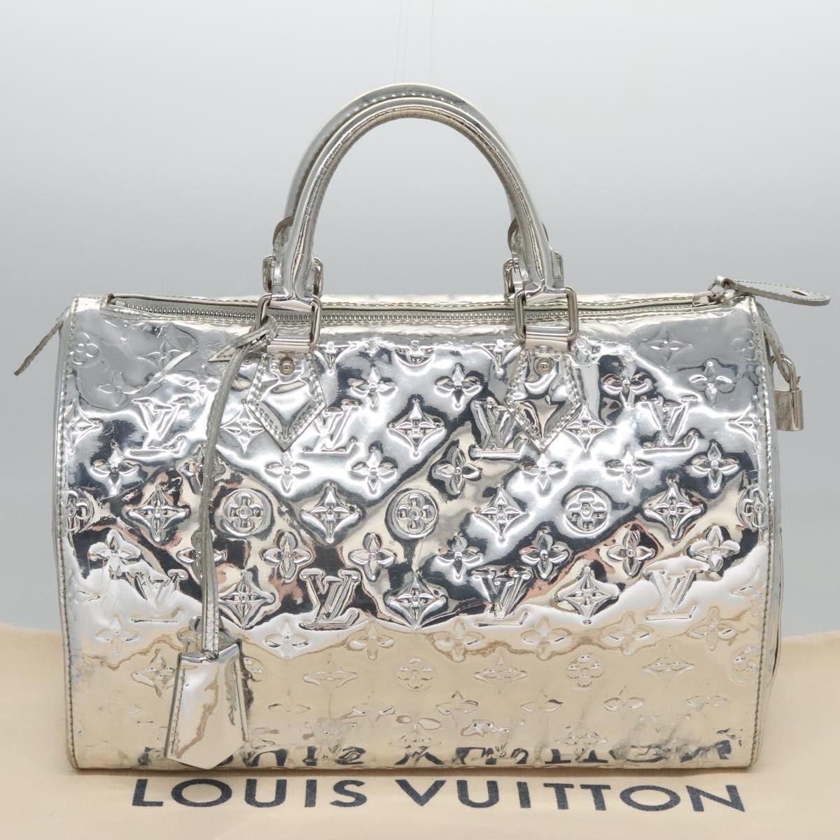 Louis Vuitton Speedy 30 Silver Patent Leather Handbag (Pre-Owned) Size ONE SIZE - 18 Thumbnail