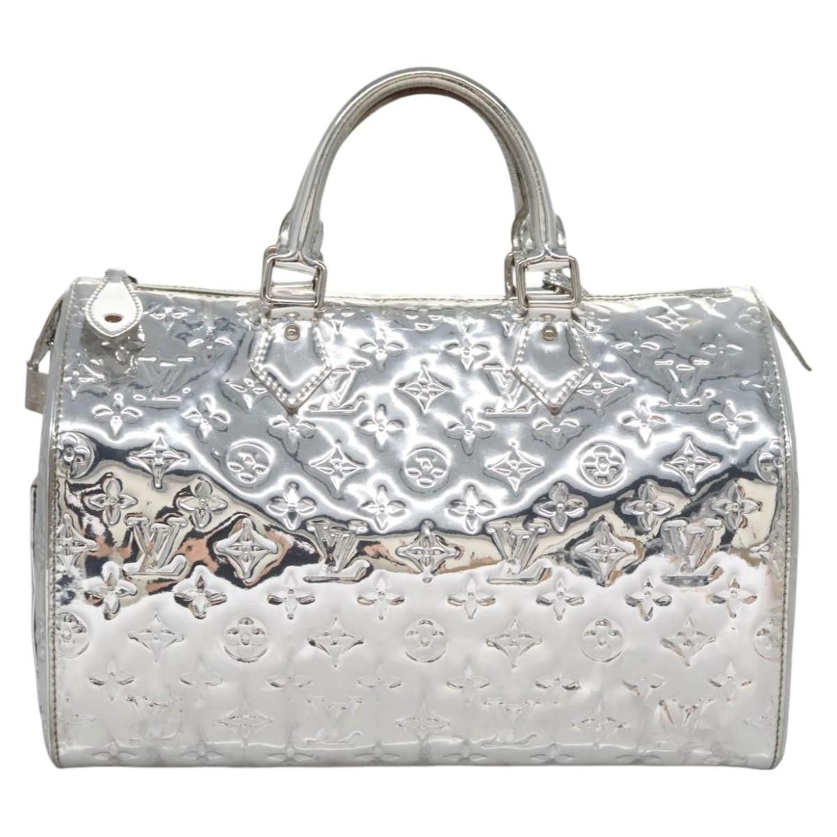 Louis Vuitton Speedy 30 Silver Patent Leather Handbag (Pre-Owned) Size ONE SIZE - 2 Thumbnail