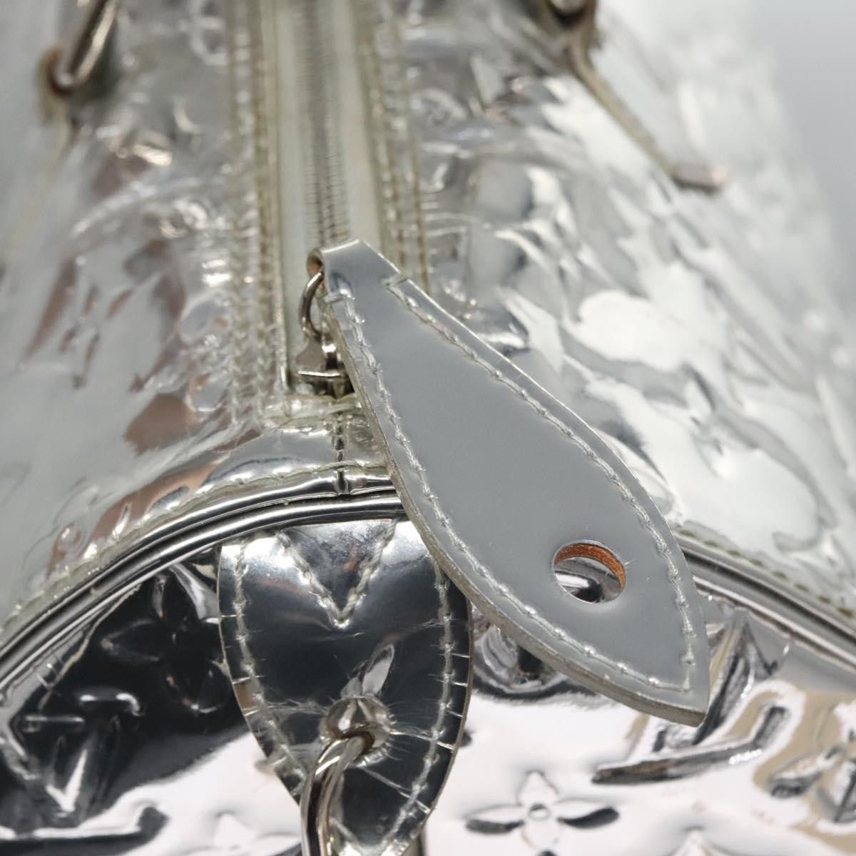 Louis Vuitton Speedy 30 Silver Patent Leather Handbag (Pre-Owned) Size ONE SIZE - 14 Thumbnail