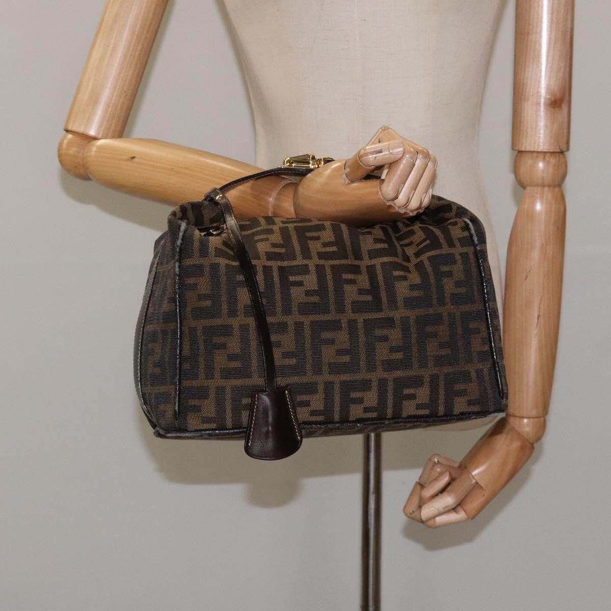 Fendi Zucca Brown Canvas Handbag (Pre-Owned) Size ONE SIZE - 19 Thumbnail
