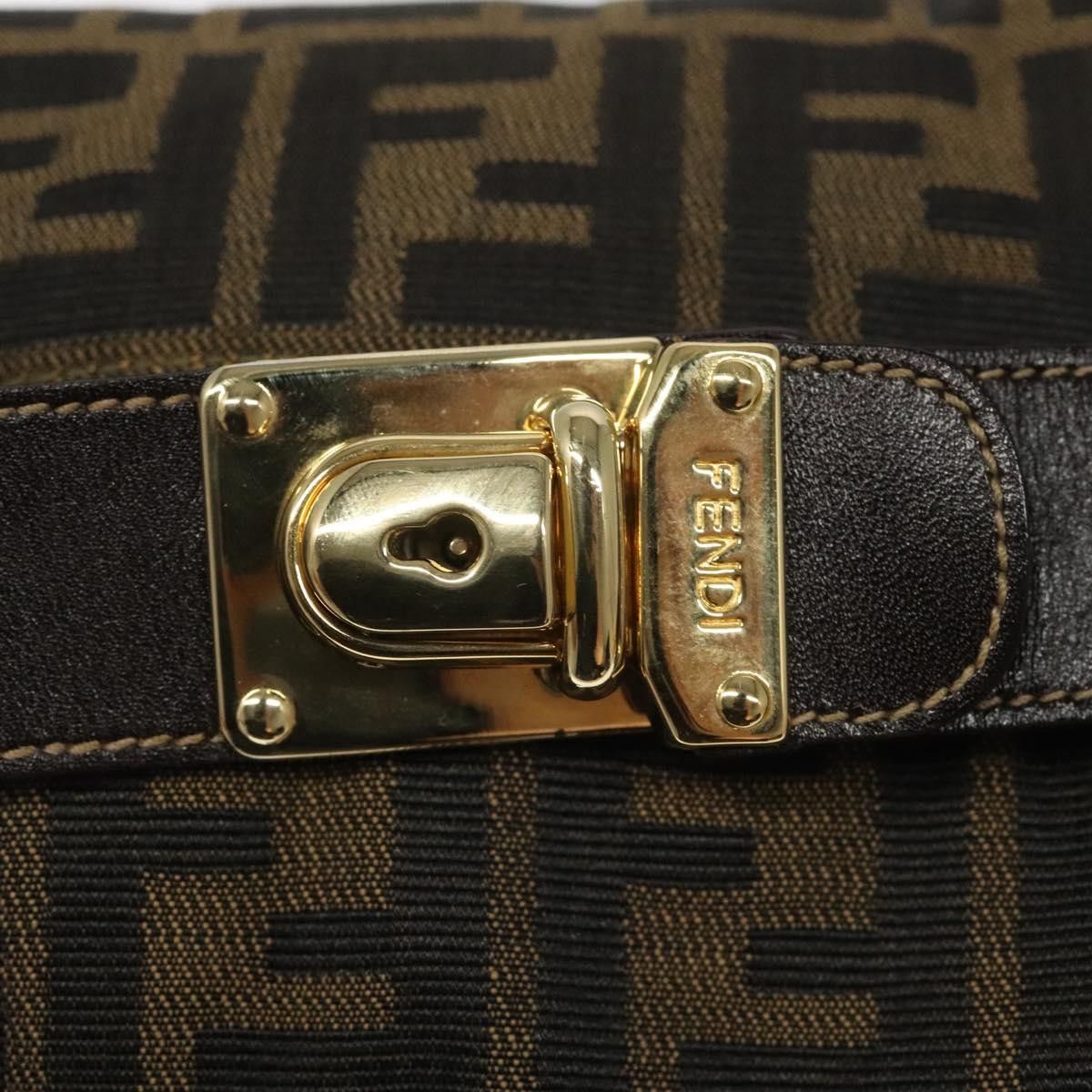 Fendi Zucca Brown Canvas Handbag (Pre-Owned) Size ONE SIZE - 12 Thumbnail