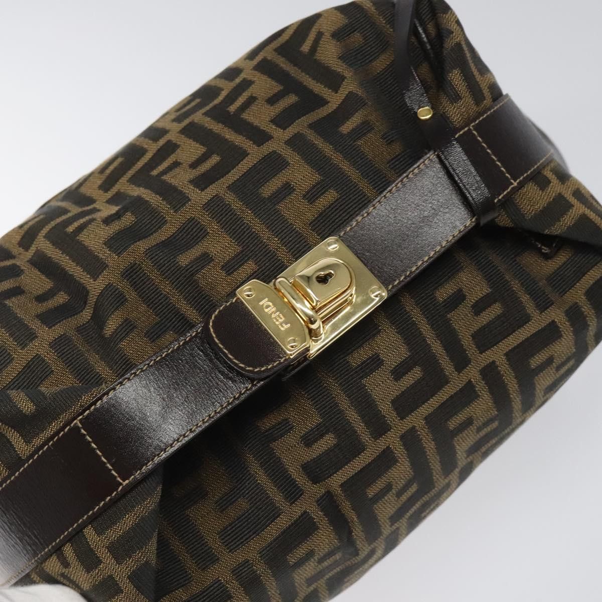 Fendi Zucca Brown Canvas Handbag (Pre-Owned) Size ONE SIZE - 6 Thumbnail