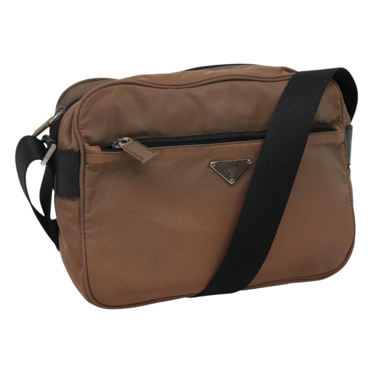 Prada Tessuto Brown Synthetic Shoulder Bag (Pre-Owned) Size ONE SIZE - 19 Thumbnail