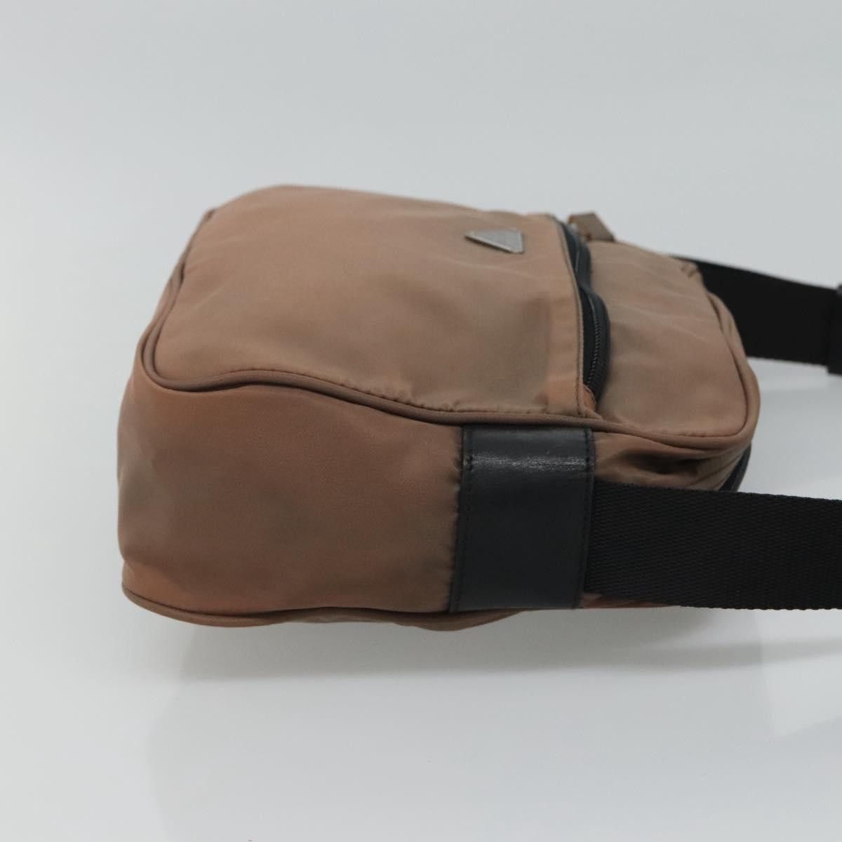Prada Tessuto Brown Synthetic Shoulder Bag (Pre-Owned) Size ONE SIZE - 3 Thumbnail