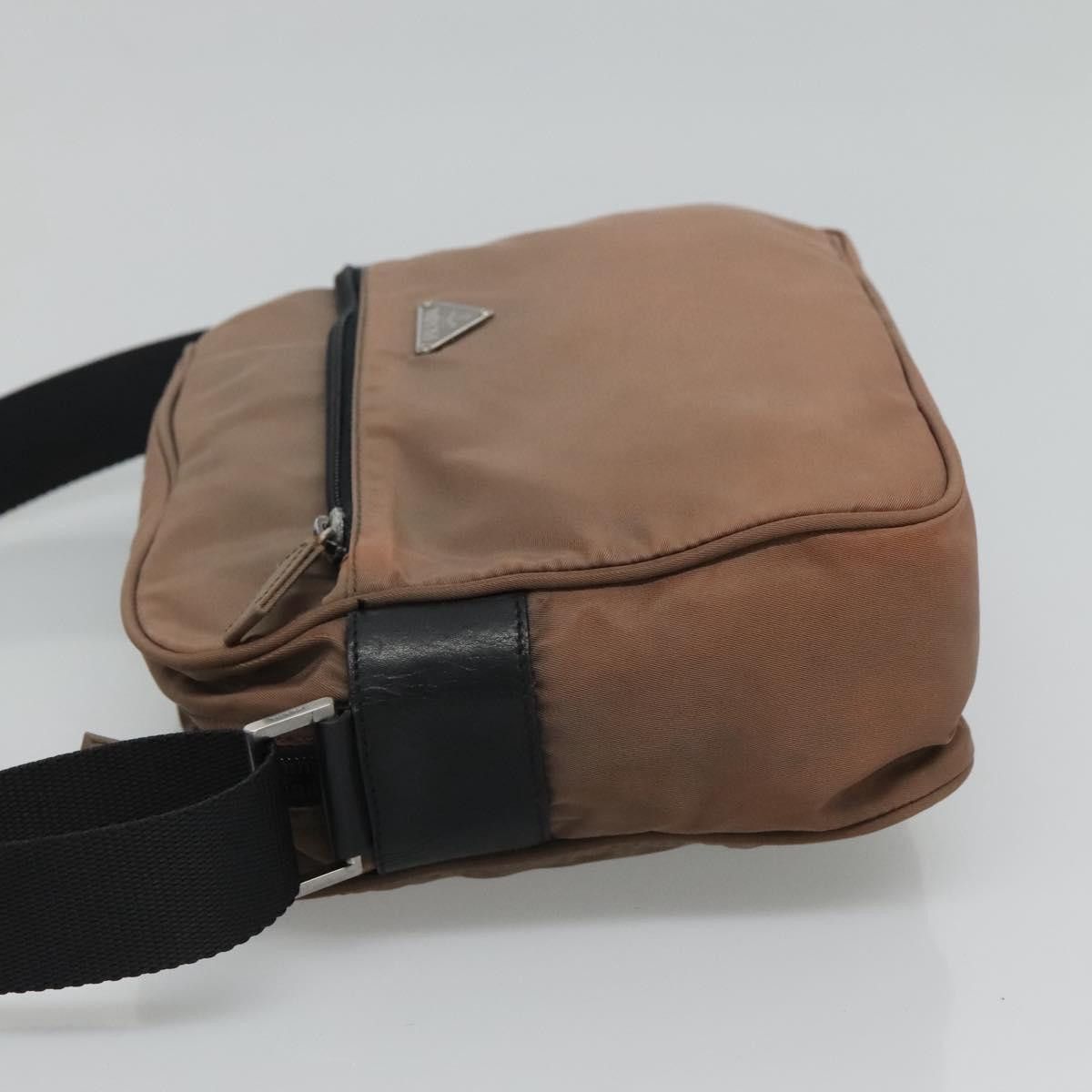 Prada Tessuto Brown Synthetic Shoulder Bag (Pre-Owned) Size ONE SIZE - 4 Thumbnail