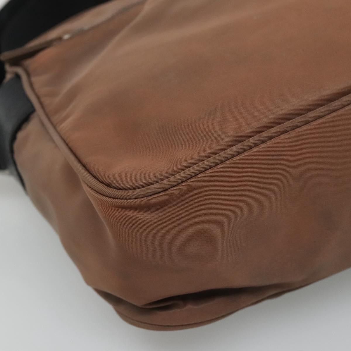 Prada Tessuto Brown Synthetic Shoulder Bag (Pre-Owned) Size ONE SIZE - 9 Thumbnail