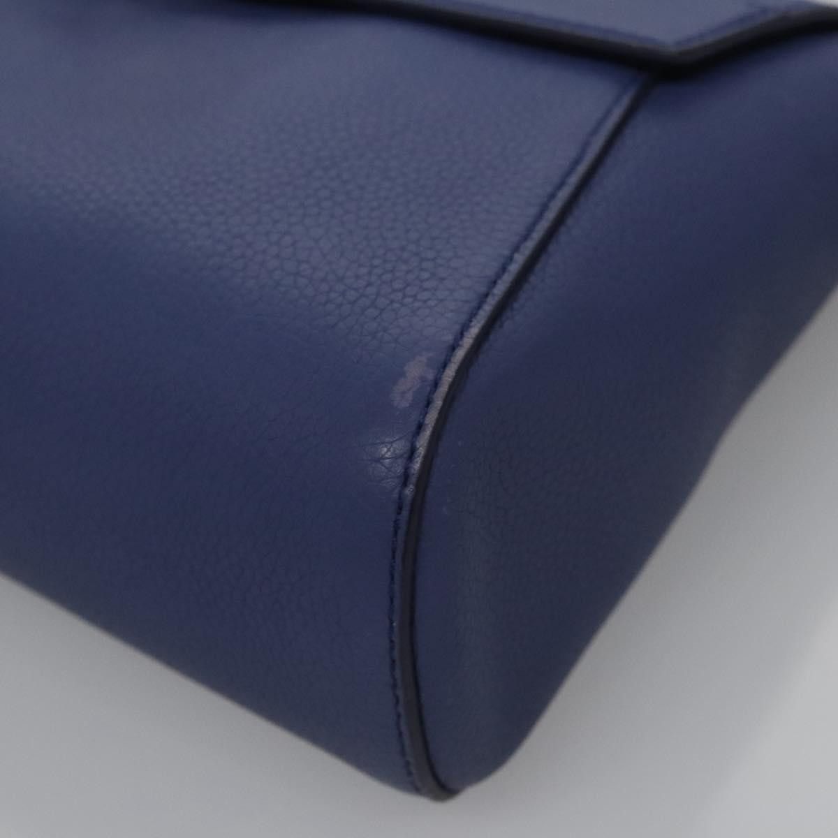 Salvatore Ferragamo Gancini Blue Leather Shoulder Bag (Pre-Owned) Size ONE SIZE - 7 Thumbnail