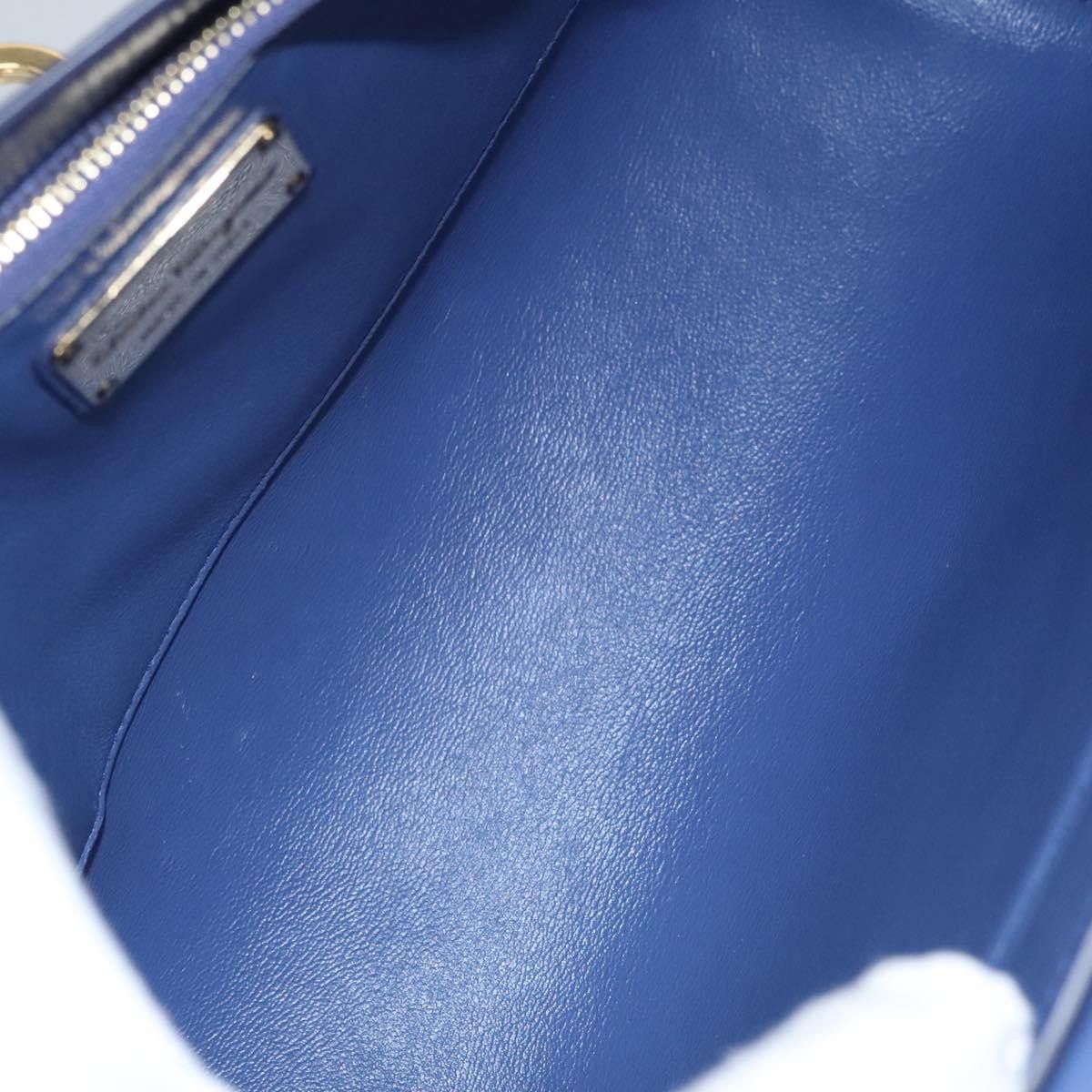 Salvatore Ferragamo Gancini Blue Leather Shoulder Bag (Pre-Owned) Size ONE SIZE - 14 Thumbnail