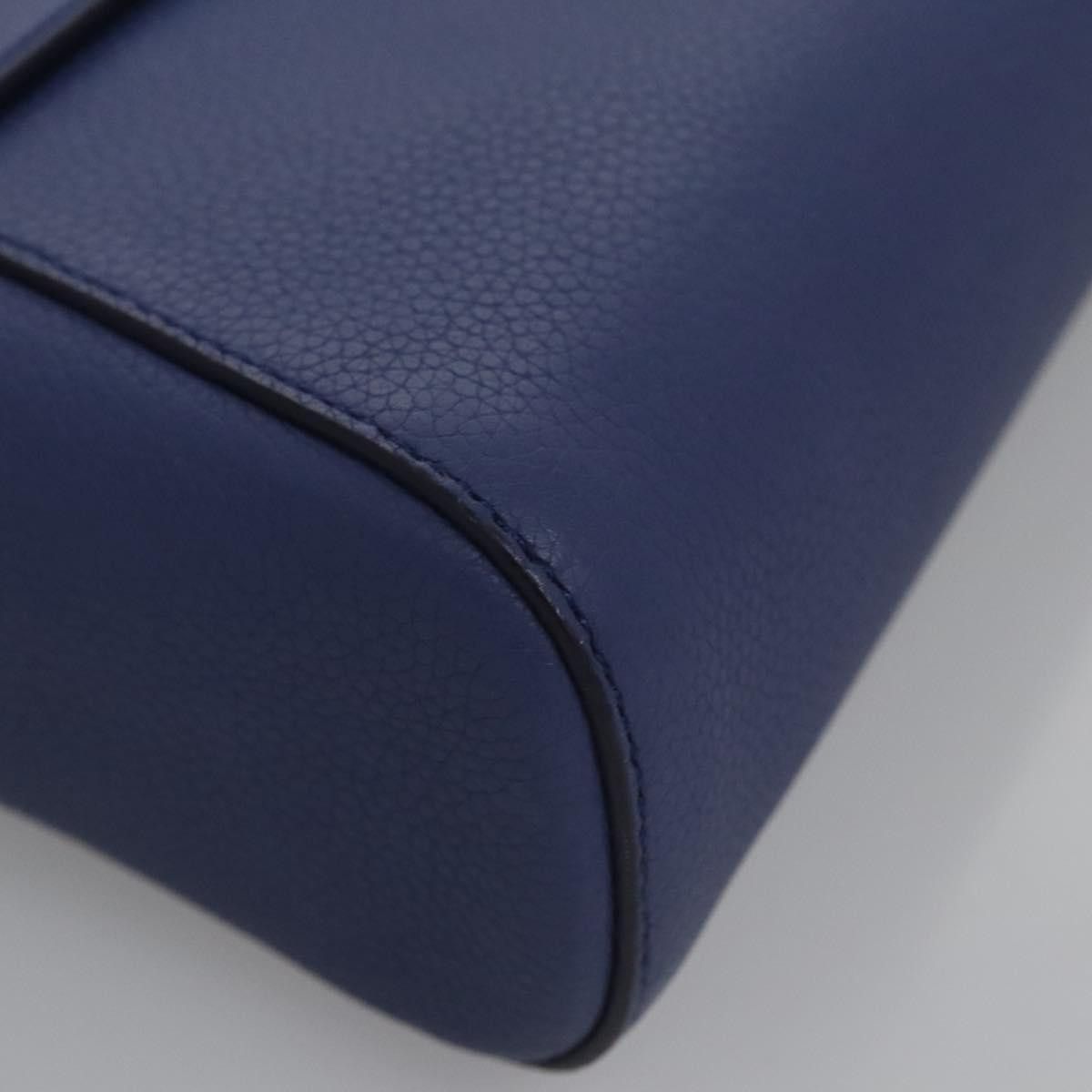 Salvatore Ferragamo Gancini Blue Leather Shoulder Bag (Pre-Owned) Size ONE SIZE - 6 Thumbnail