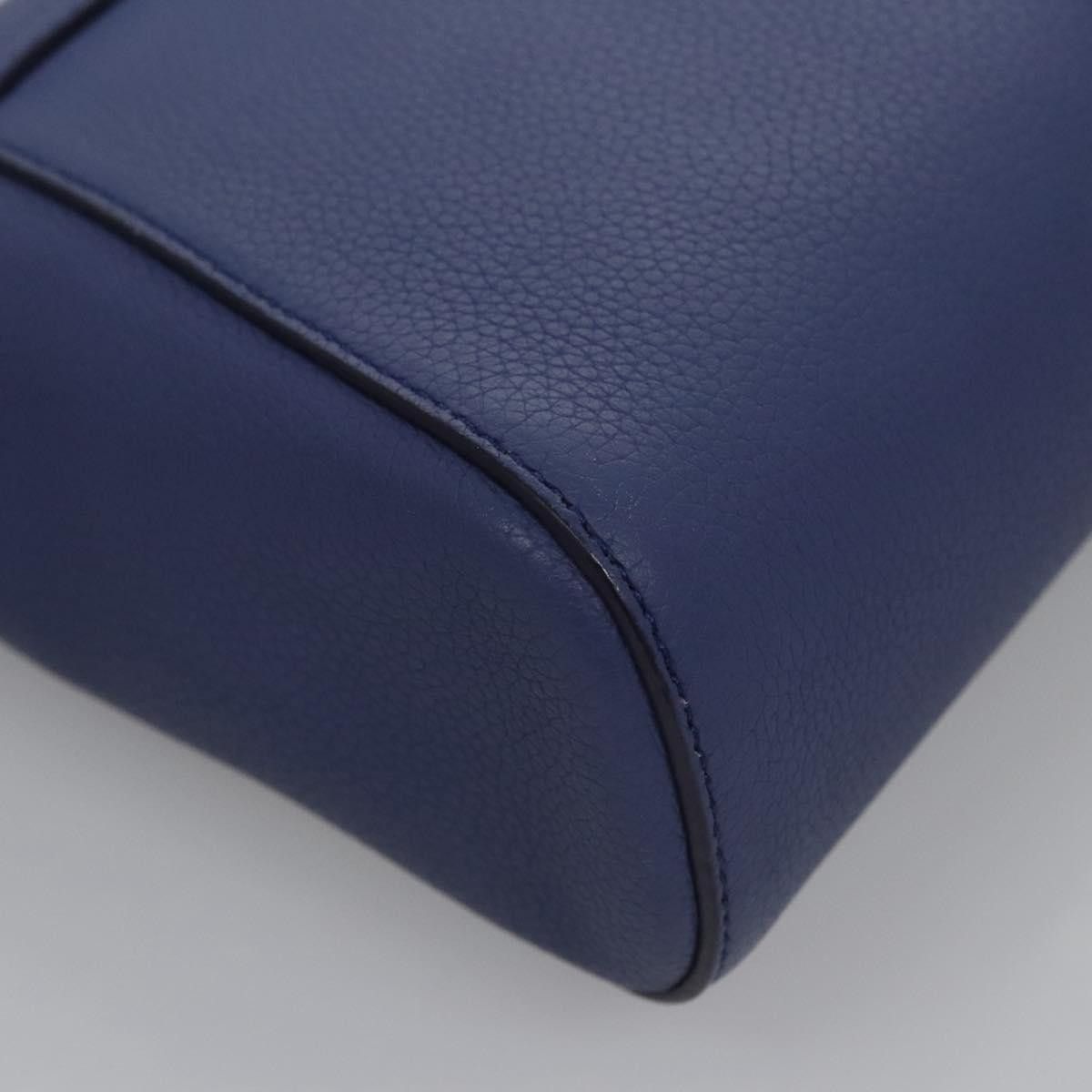 Salvatore Ferragamo Gancini Blue Leather Shoulder Bag (Pre-Owned) Size ONE SIZE - 9 Thumbnail