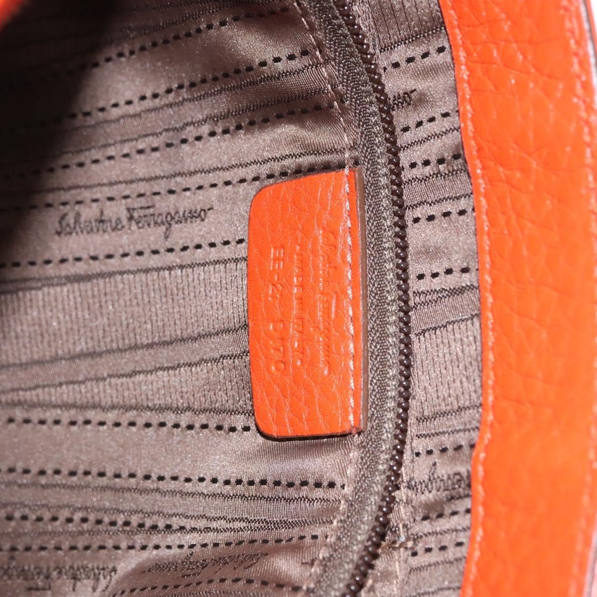 Salvatore Ferragamo Orange Leather Shoulder Bag (Pre-Owned) Size ONE SIZE - 15 Thumbnail