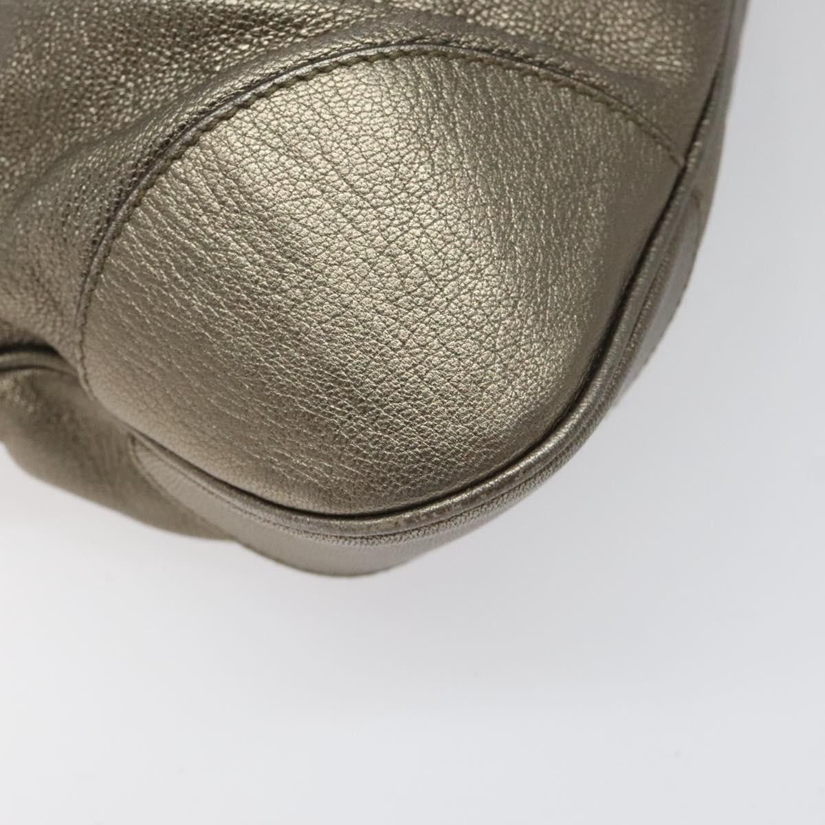 Salvatore Ferragamo Gancini Silver Leather Handbag (Pre-Owned) Size ONE SIZE - 10 Thumbnail