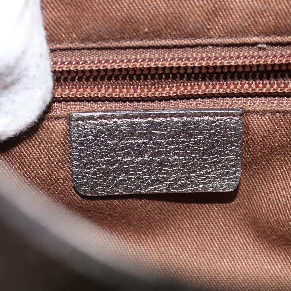 Salvatore Ferragamo Gancini Silver Leather Handbag (Pre-Owned) Size ONE SIZE - 15 Thumbnail