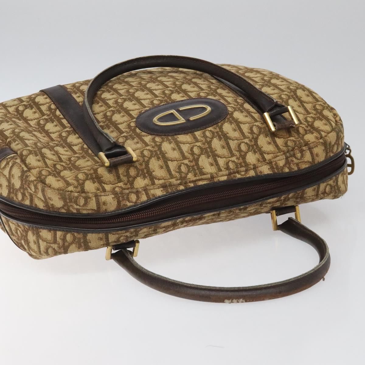 Dior Trotter Brown Canvas Handbag (Pre-Owned) Size ONE SIZE - 16 Thumbnail