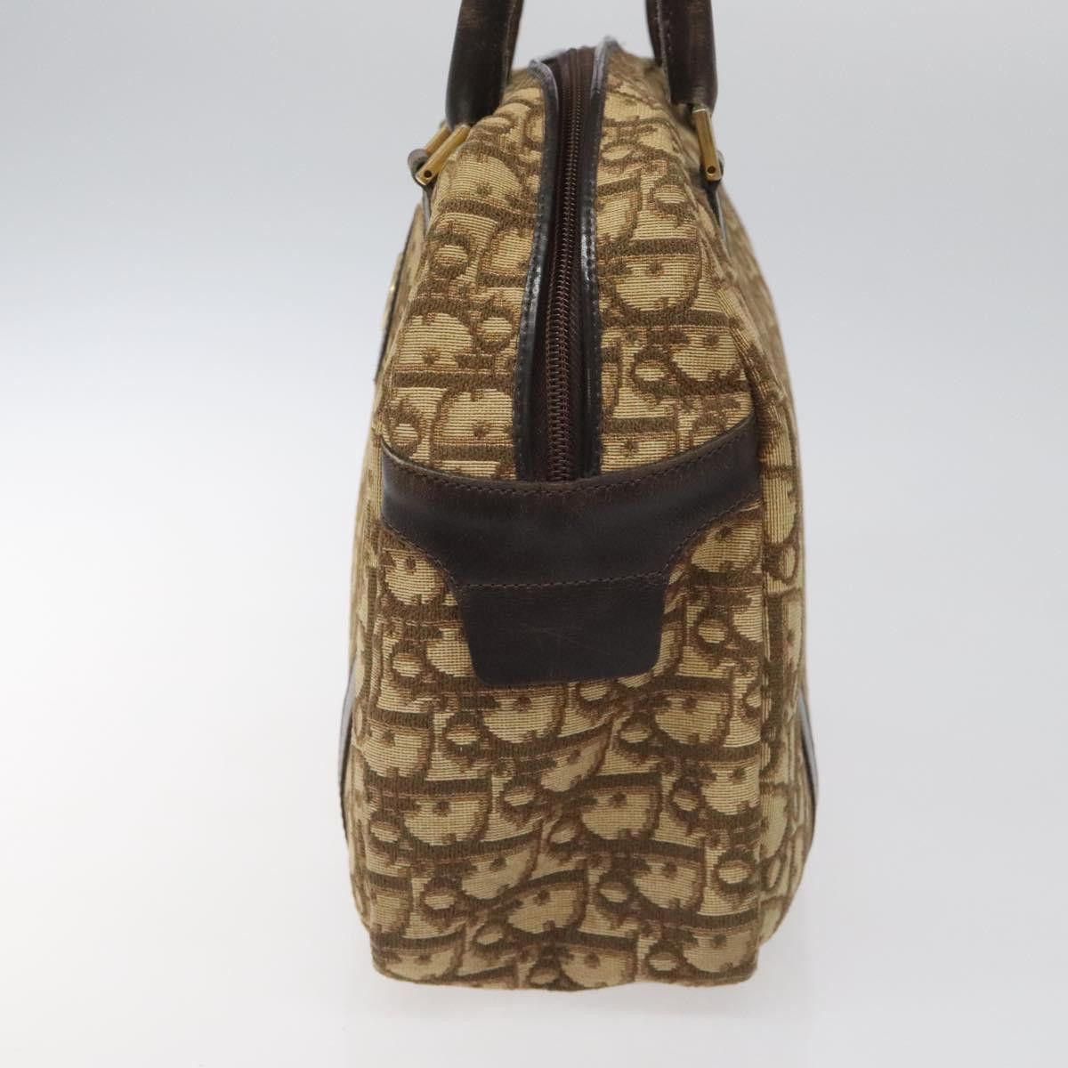 Dior Trotter Brown Canvas Handbag (Pre-Owned) Size ONE SIZE - 4 Thumbnail