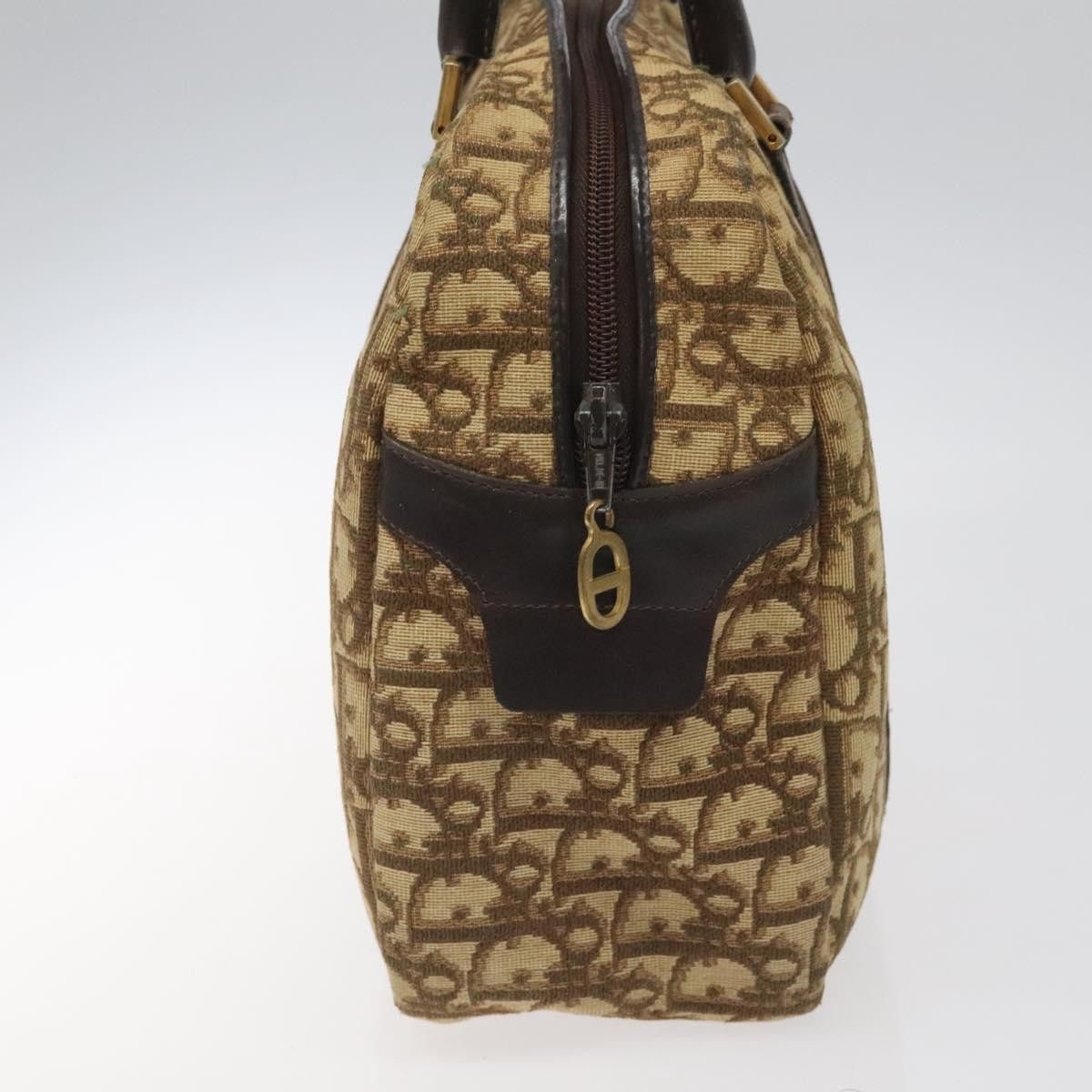 Dior Trotter Brown Canvas Handbag (Pre-Owned) Size ONE SIZE - 3 Thumbnail