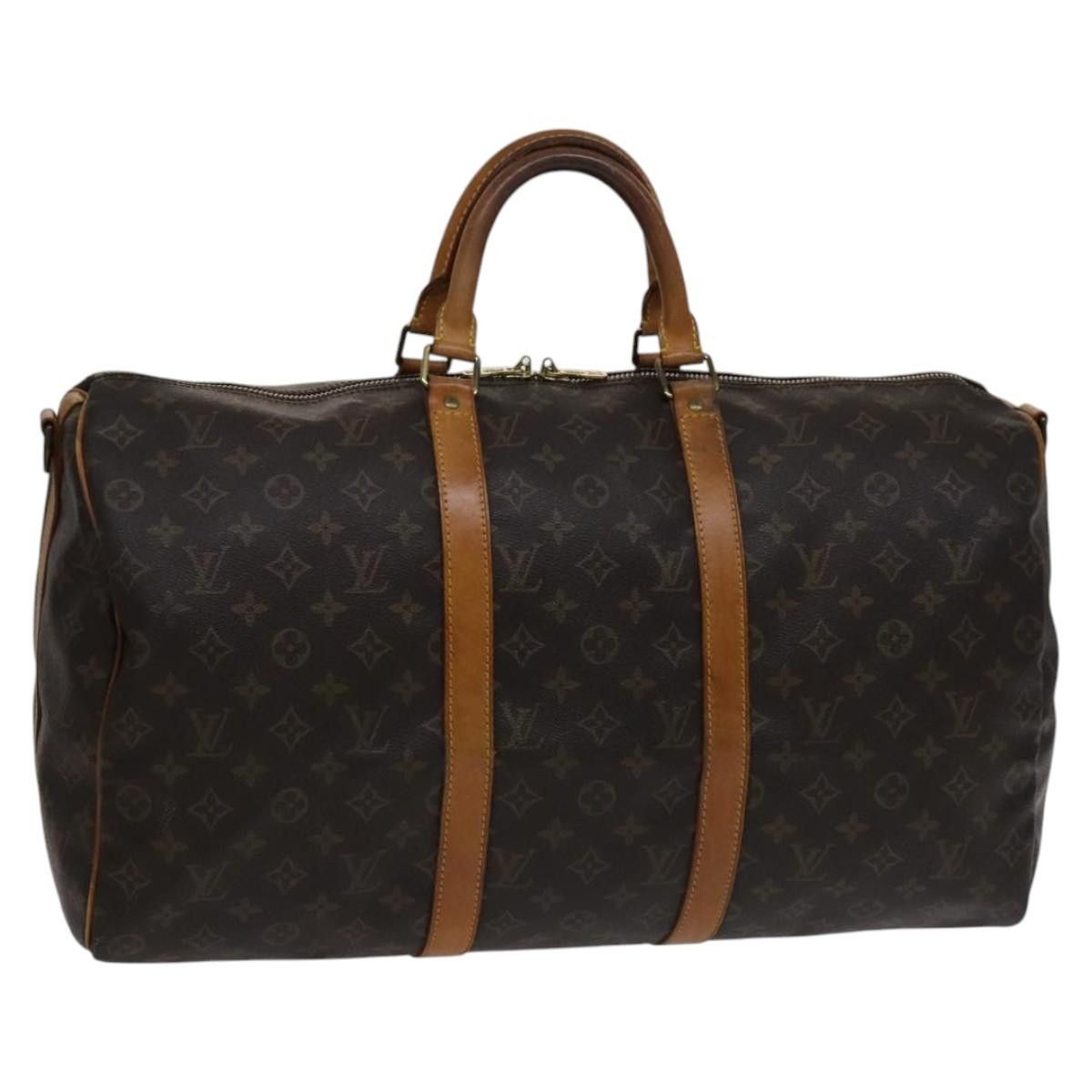 Louis Vuitton Keepall 50 Brown Canvas Travel Bag (Pre-Owned) Size ONE SIZE - 16 Thumbnail