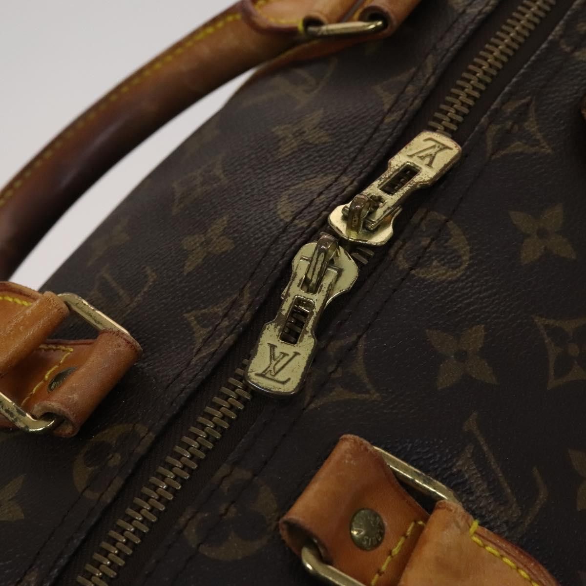 Louis Vuitton Keepall 50 Brown Canvas Travel Bag (Pre-Owned) Size ONE SIZE - 11 Thumbnail