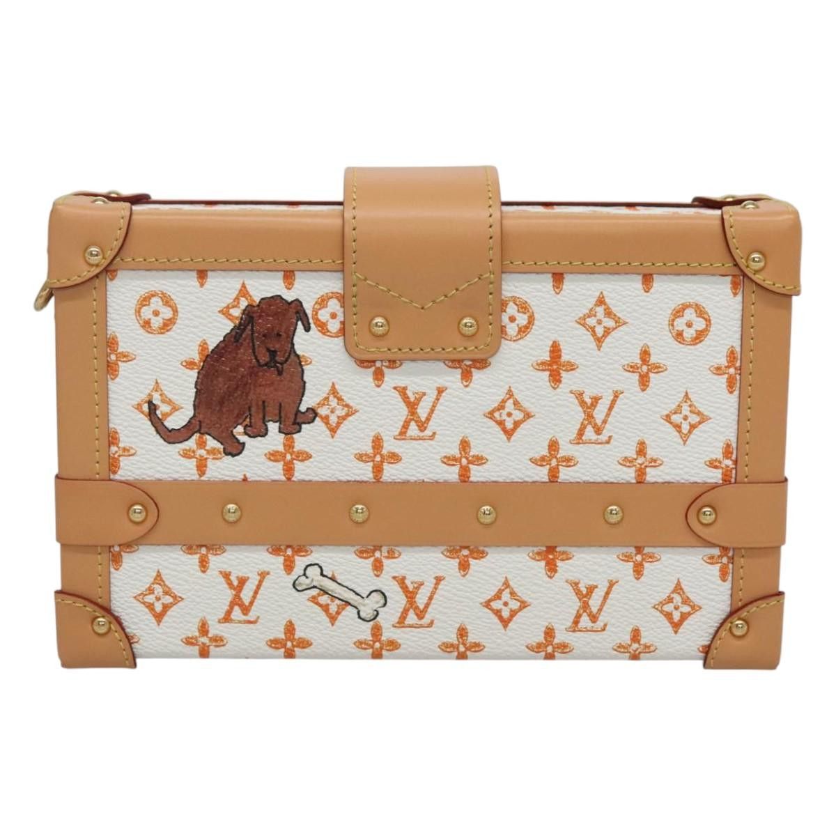 Louis Vuitton Petit Malle White Canvas Shoulder Bag (Pre-Owned) Size ONE SIZE - 2 Thumbnail