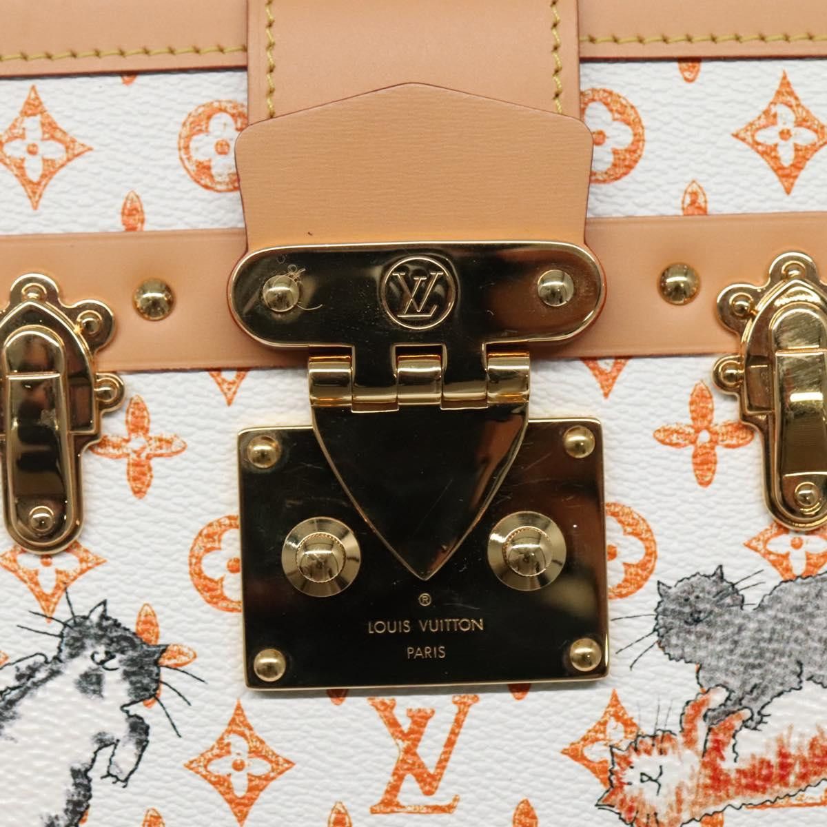Louis Vuitton Petit Malle White Canvas Shoulder Bag (Pre-Owned) Size ONE SIZE - 11 Thumbnail