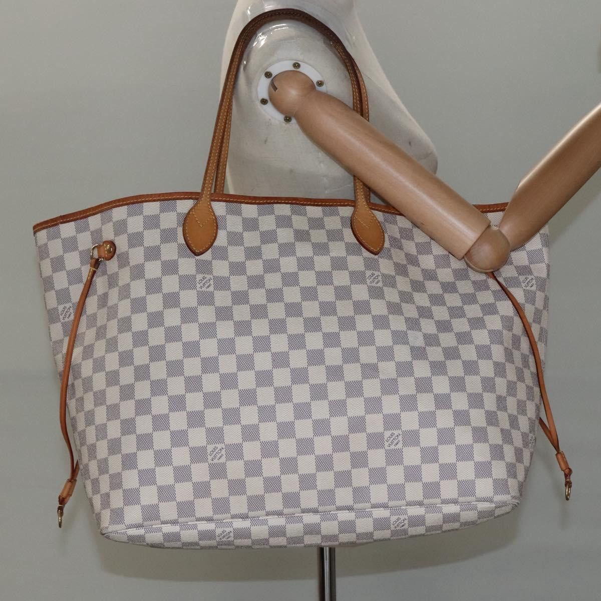 Louis Vuitton Neverfull Gm White Canvas Tote Bag (Pre-Owned) Size ONE SIZE - 16 Thumbnail