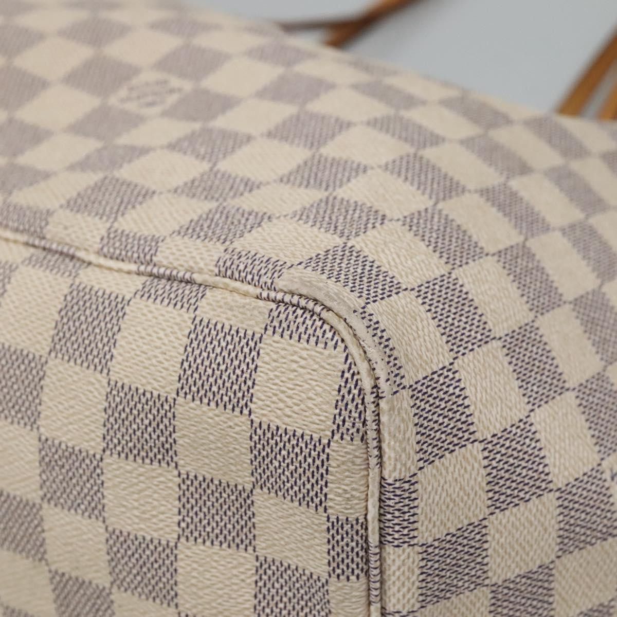 Louis Vuitton Neverfull Gm White Canvas Tote Bag (Pre-Owned) Size ONE SIZE - 8 Thumbnail