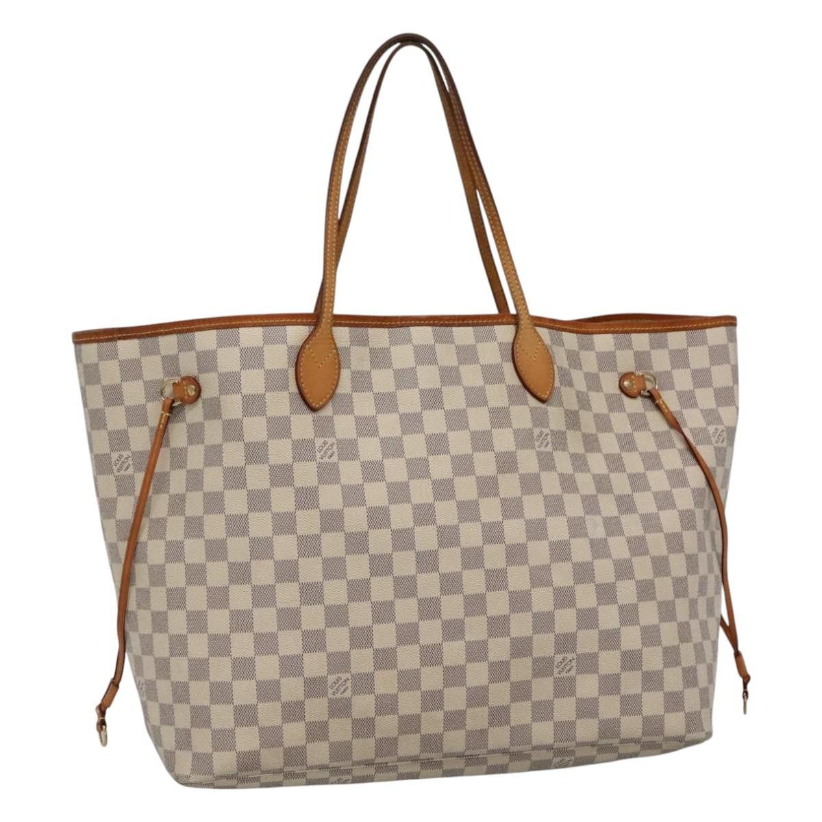 Louis Vuitton Neverfull Gm White Canvas Tote Bag (Pre-Owned) Size ONE SIZE - 20 Thumbnail