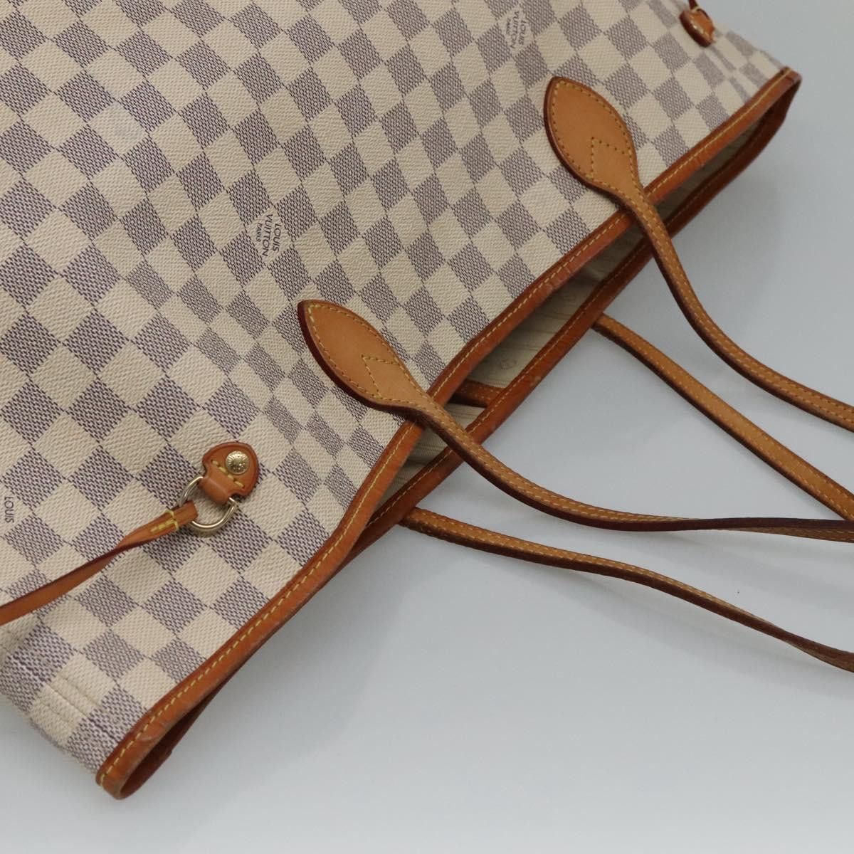 Louis Vuitton Neverfull Gm White Canvas Tote Bag (Pre-Owned) Size ONE SIZE - 12 Thumbnail