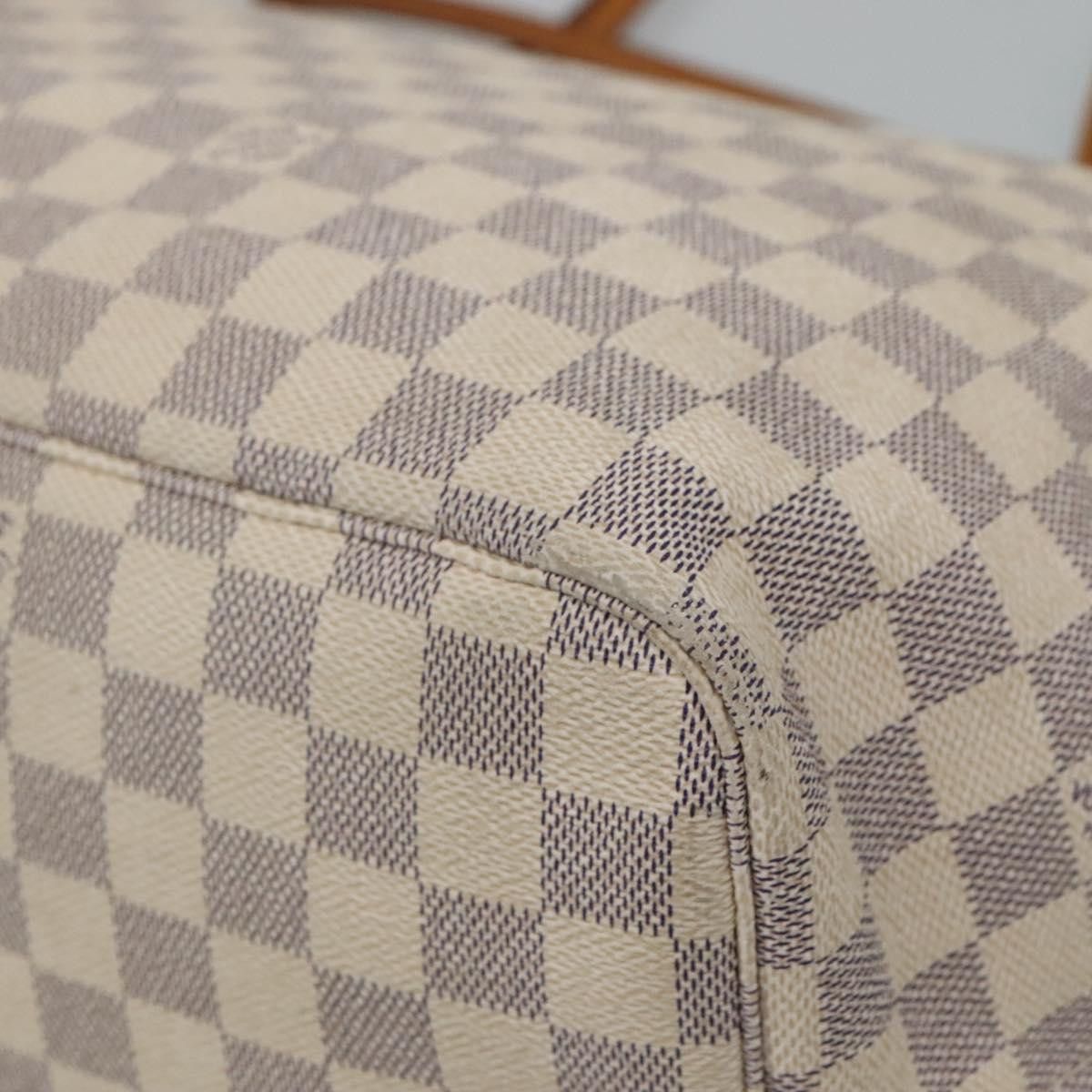 Louis Vuitton Neverfull Gm White Canvas Tote Bag (Pre-Owned) Size ONE SIZE - 10 Thumbnail