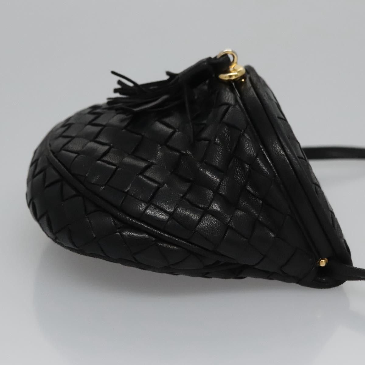 Bottega Veneta Intrecciato Black Leather Clutch Bag (Pre-Owned) Size ONE SIZE - 3 Thumbnail