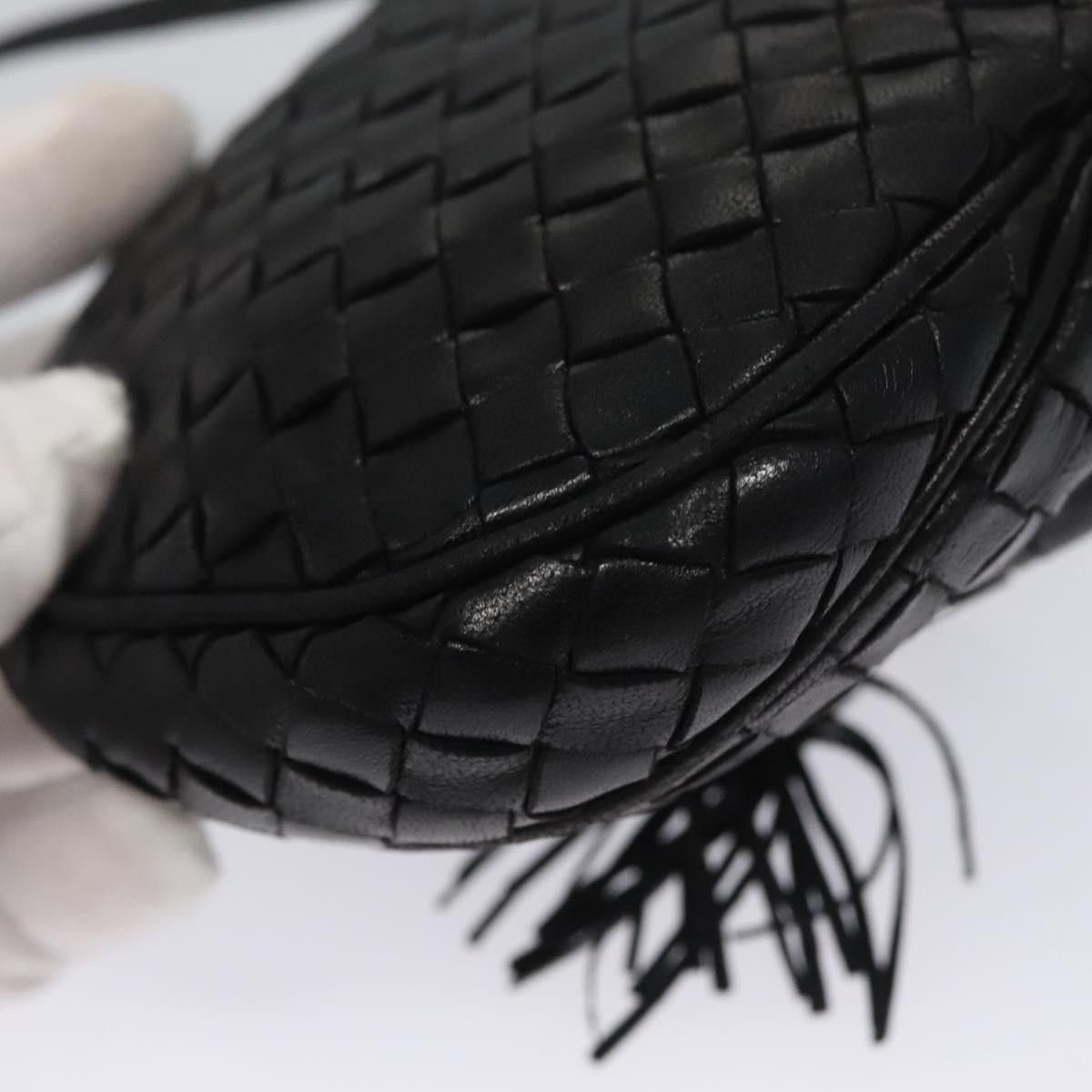 Bottega Veneta Intrecciato Black Leather Clutch Bag (Pre-Owned) Size ONE SIZE - 8 Thumbnail