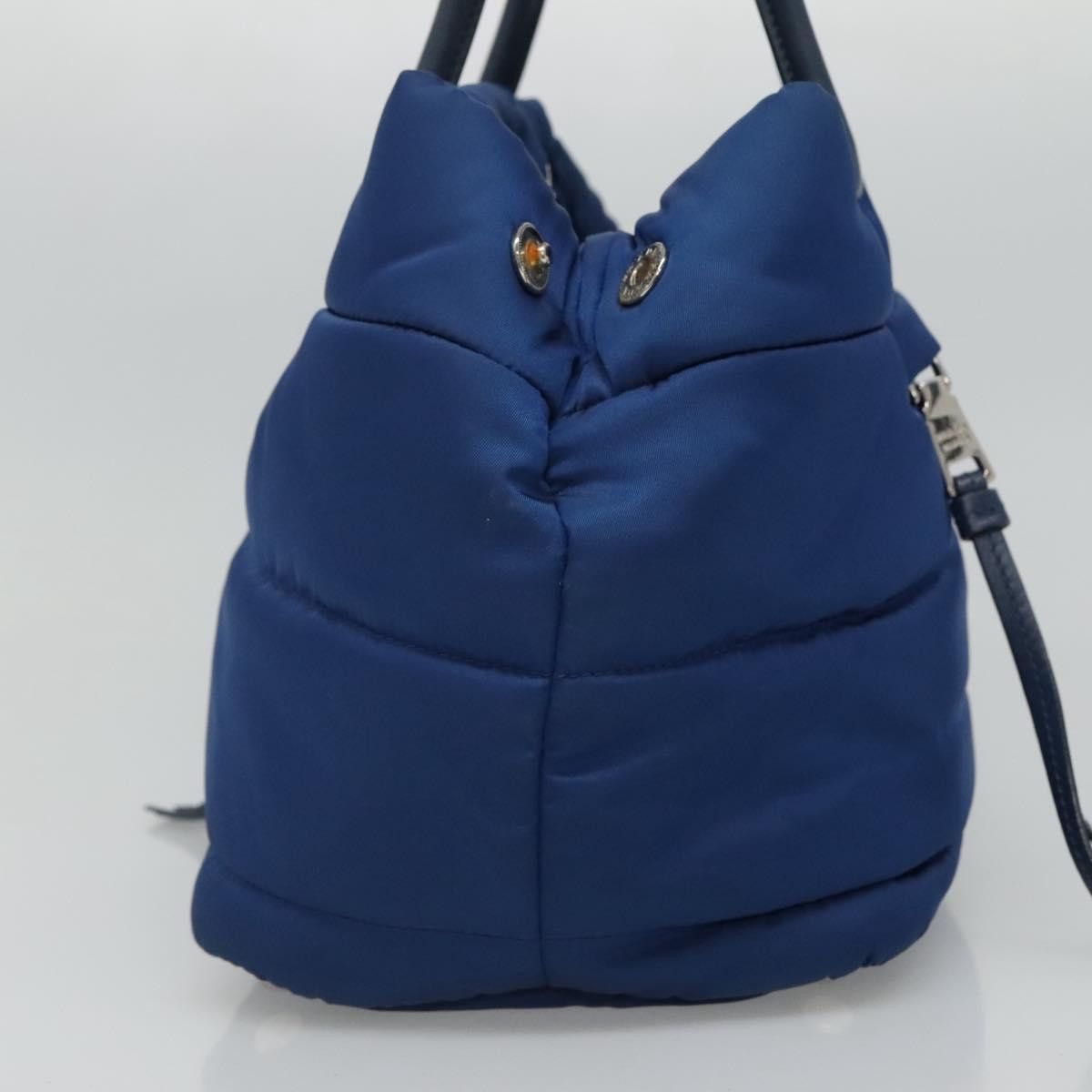 Prada Tessuto Blue Synthetic Handbag (Pre-Owned) Size ONE SIZE - 4 Thumbnail