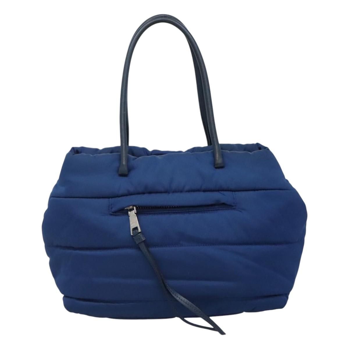 Prada Tessuto Blue Synthetic Handbag (Pre-Owned) Size ONE SIZE - 2 Thumbnail