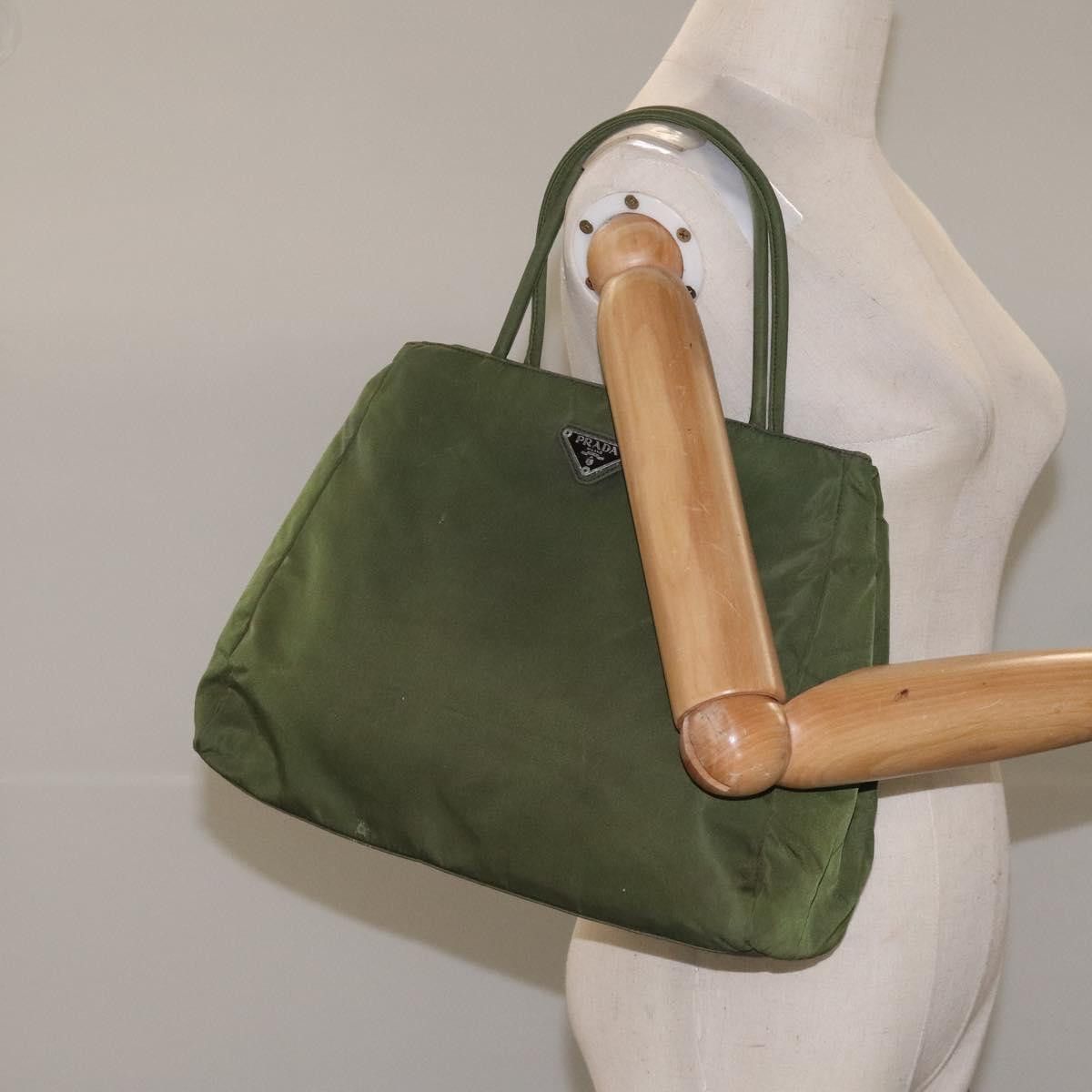 Prada Khaki Synthetic Tote Bag (Pre-Owned) Size ONE SIZE - 15 Thumbnail
