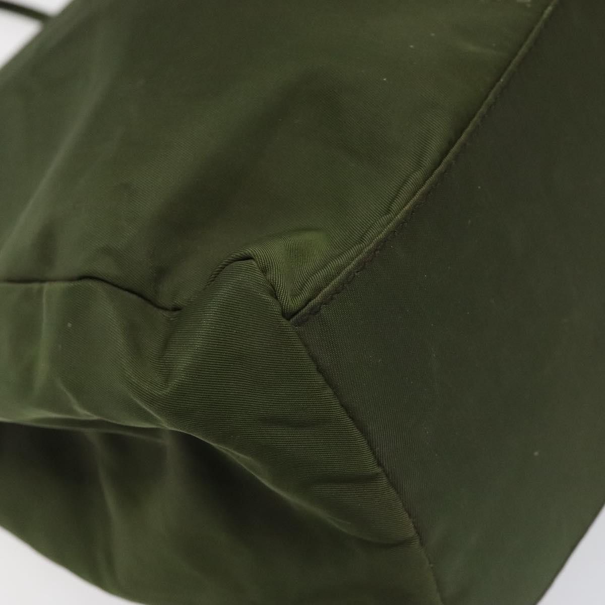 Prada Khaki Synthetic Tote Bag (Pre-Owned) Size ONE SIZE - 9 Thumbnail