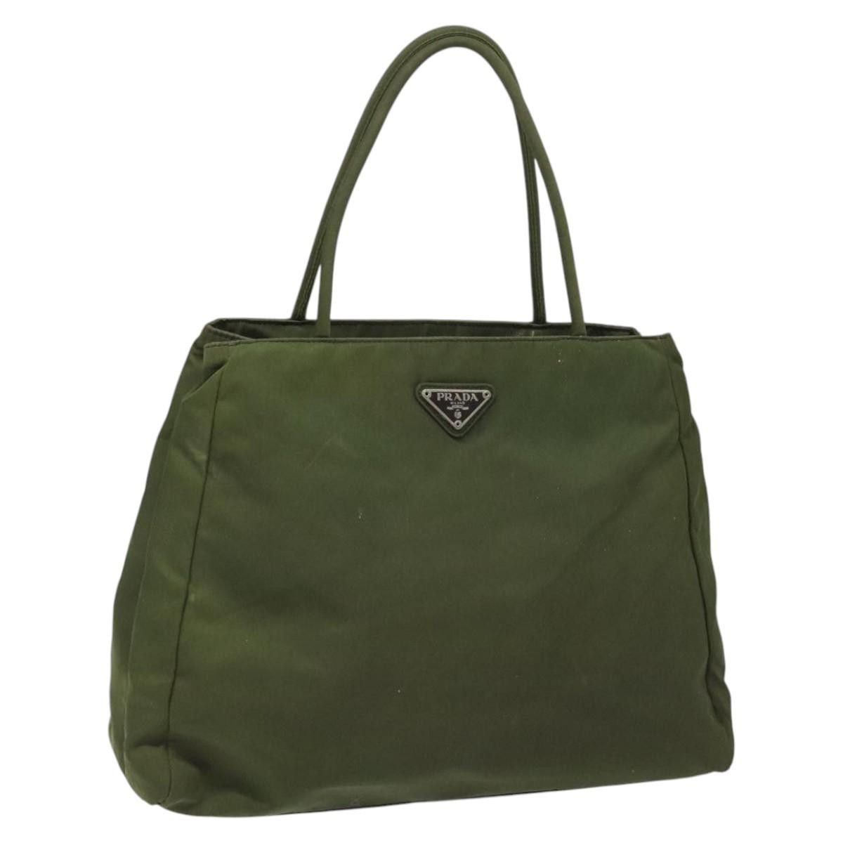 Prada Khaki Synthetic Tote Bag (Pre-Owned) Size ONE SIZE - 16 Thumbnail