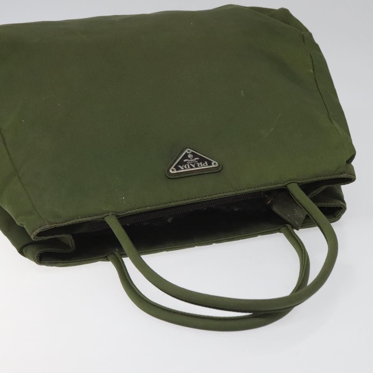 Prada Khaki Synthetic Tote Bag (Pre-Owned) Size ONE SIZE - 17 Thumbnail