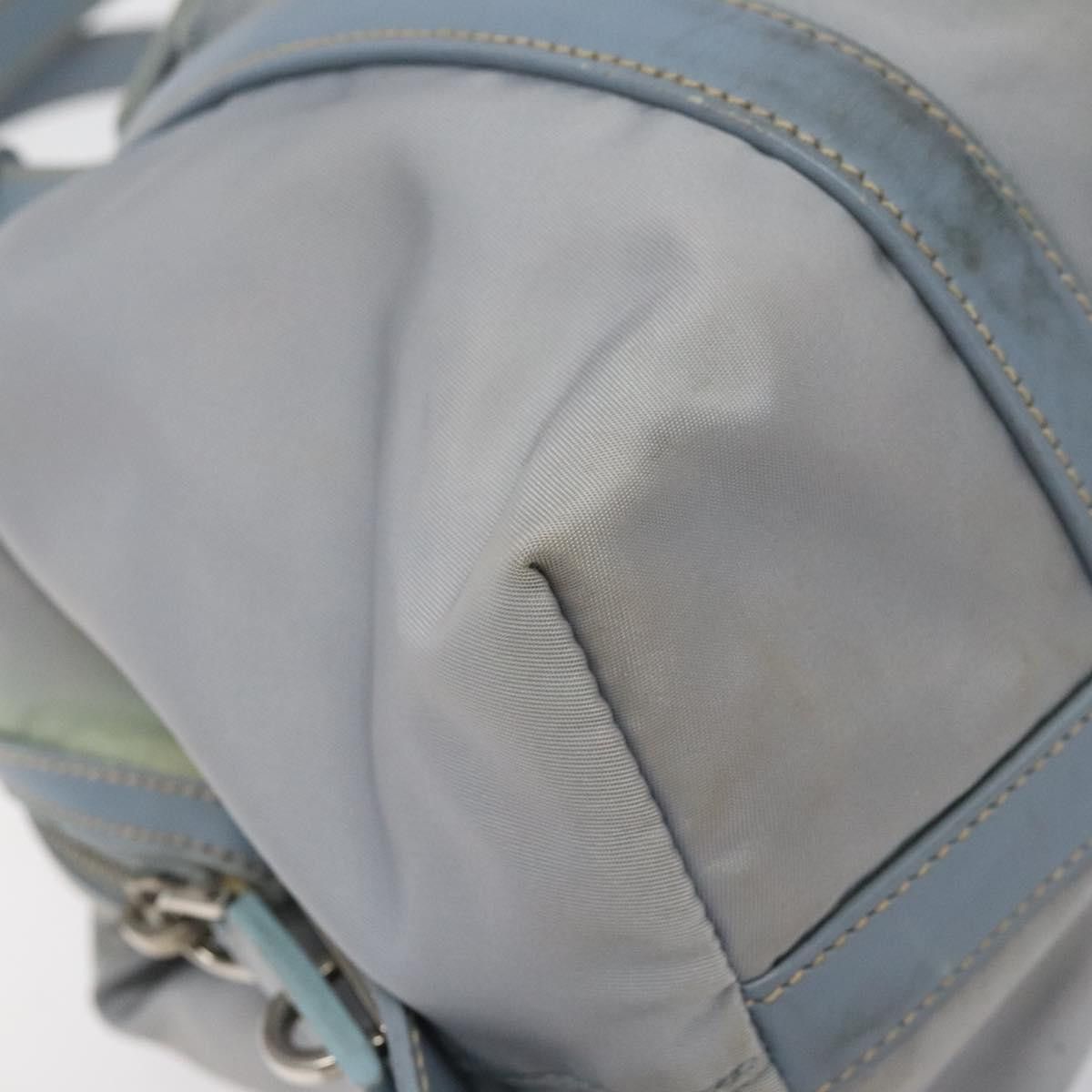 Prada Tessuto Blue Synthetic Handbag (Pre-Owned) Size ONE SIZE - 7 Thumbnail