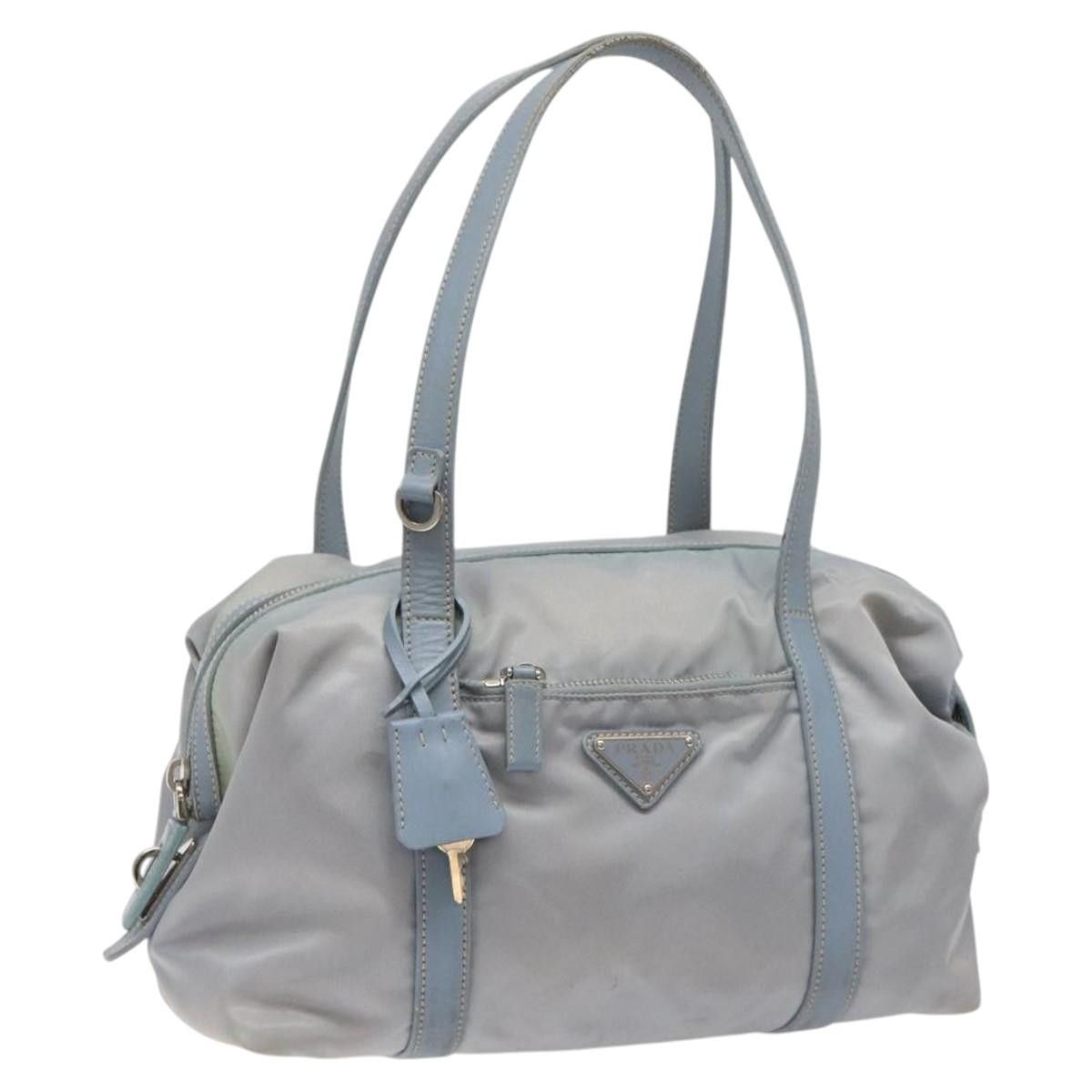 Prada Tessuto Blue Synthetic Handbag (Pre-Owned) Size ONE SIZE - 19 Thumbnail