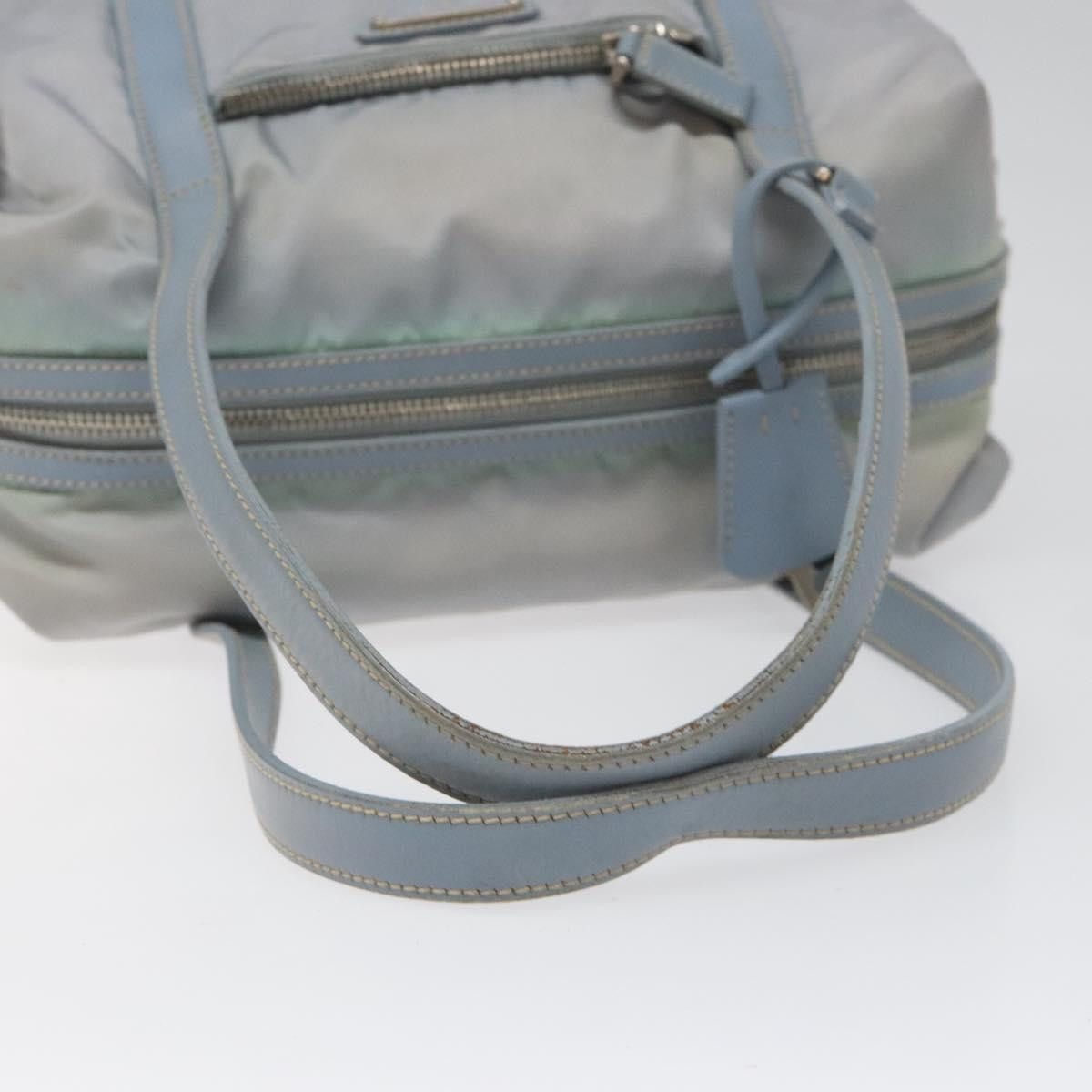Prada Tessuto Blue Synthetic Handbag (Pre-Owned) Size ONE SIZE - 10 Thumbnail