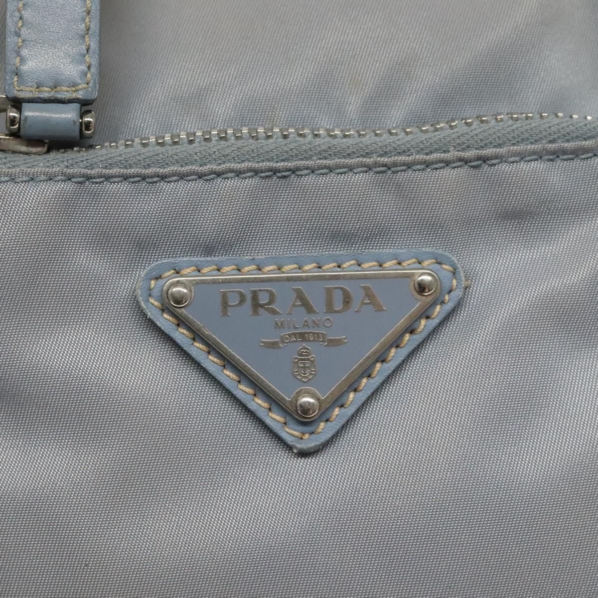 Prada Tessuto Blue Synthetic Handbag (Pre-Owned) Size ONE SIZE - 16 Thumbnail