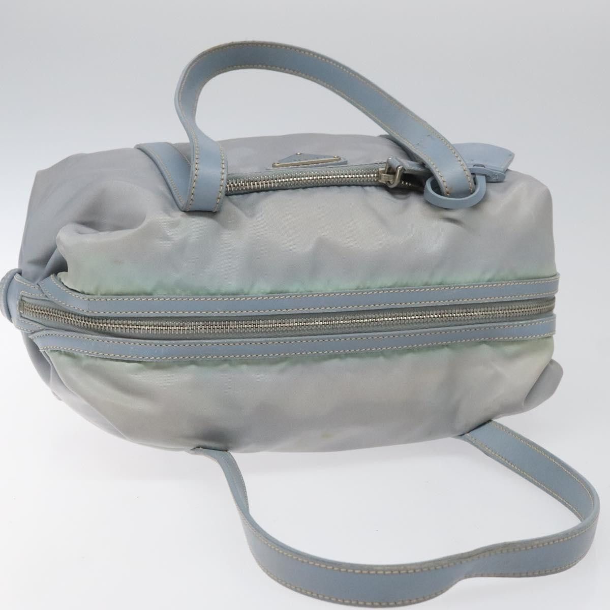 Prada Tessuto Blue Synthetic Handbag (Pre-Owned) Size ONE SIZE - 5 Thumbnail