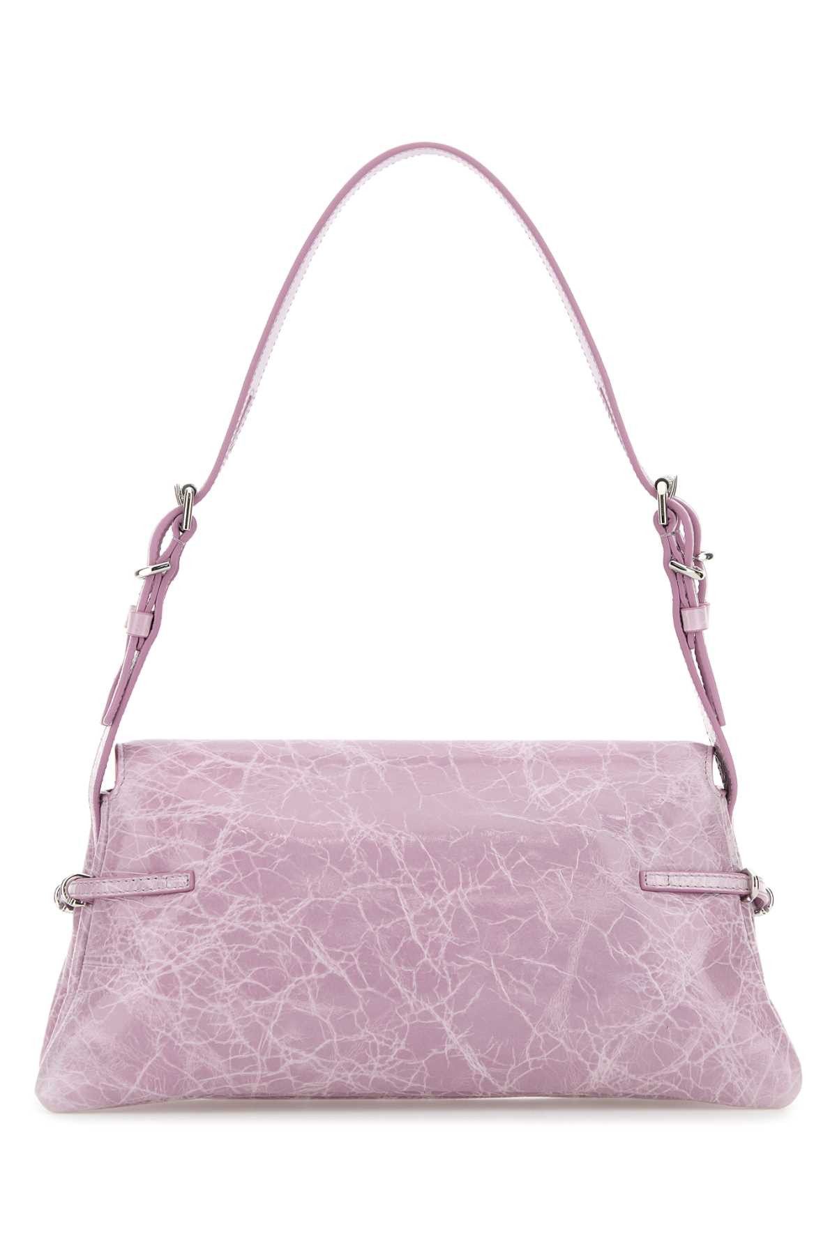 Givenchy Lilac Leather Pâ€™Tit Voyou Shoulder Bag Size ONE SIZE - 3 Thumbnail