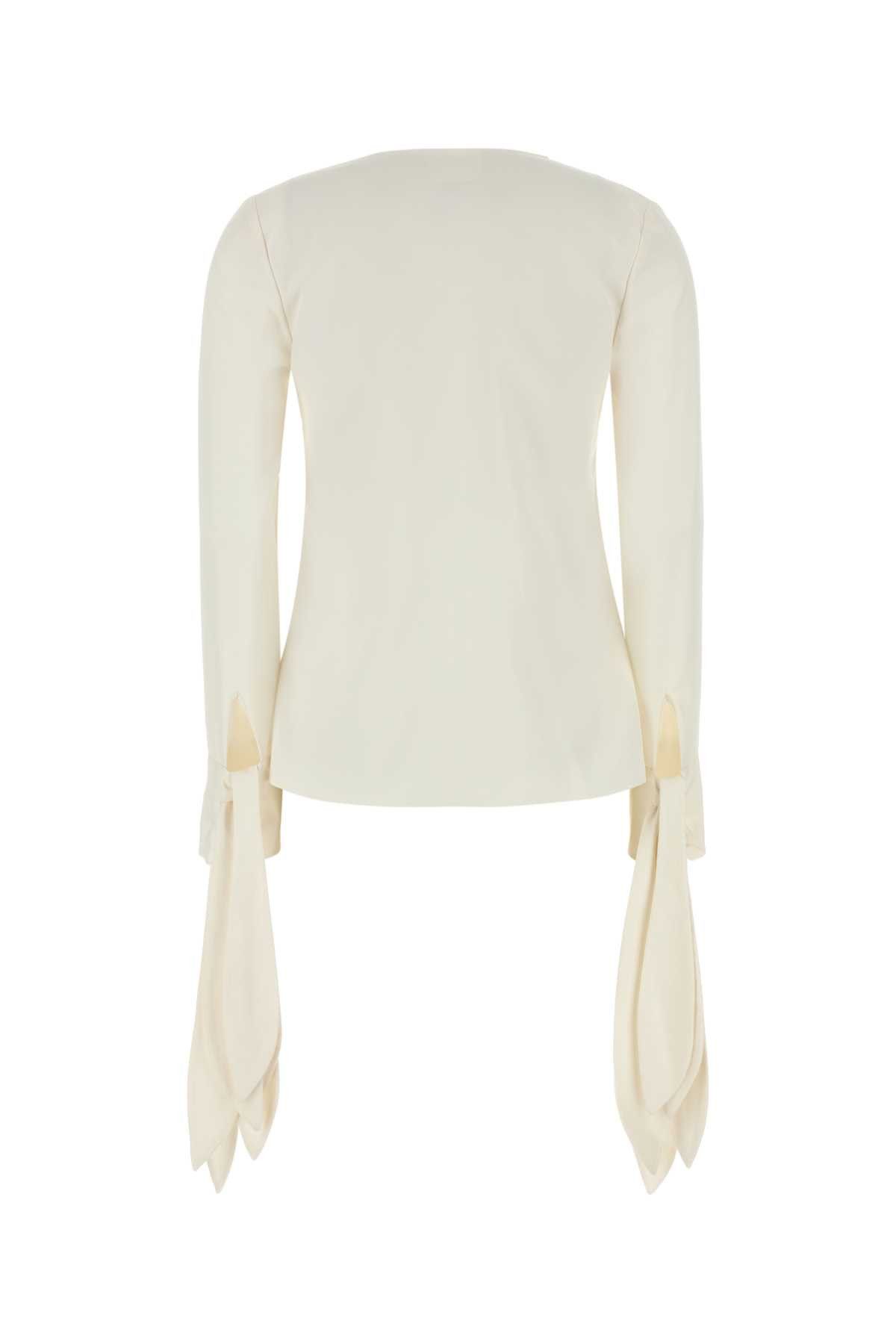 Givenchy White Silk Blouse Size S / US 4 / IT 40 - 2 Thumbnail
